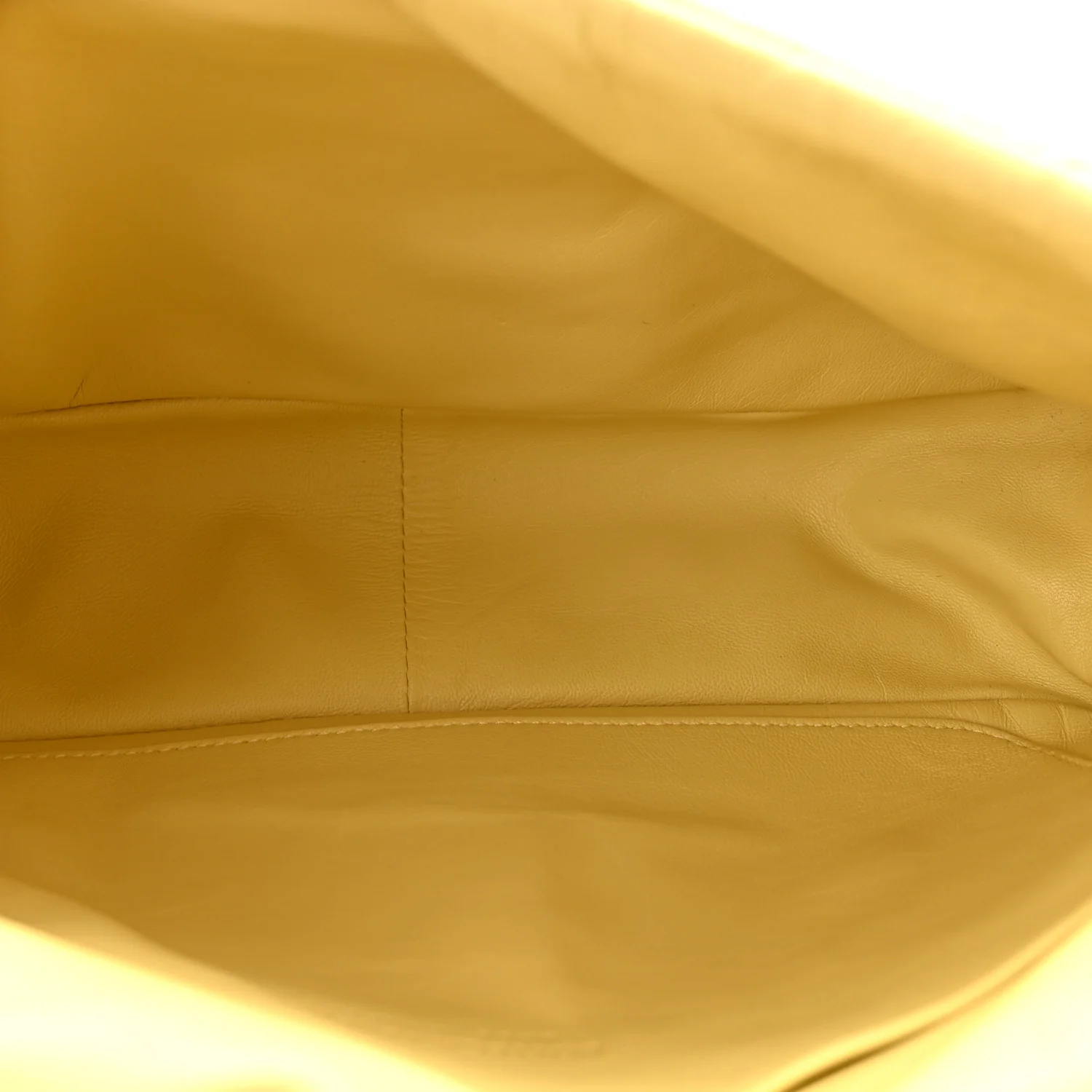 Paper Calfskin Puffy Flap Butter Brass