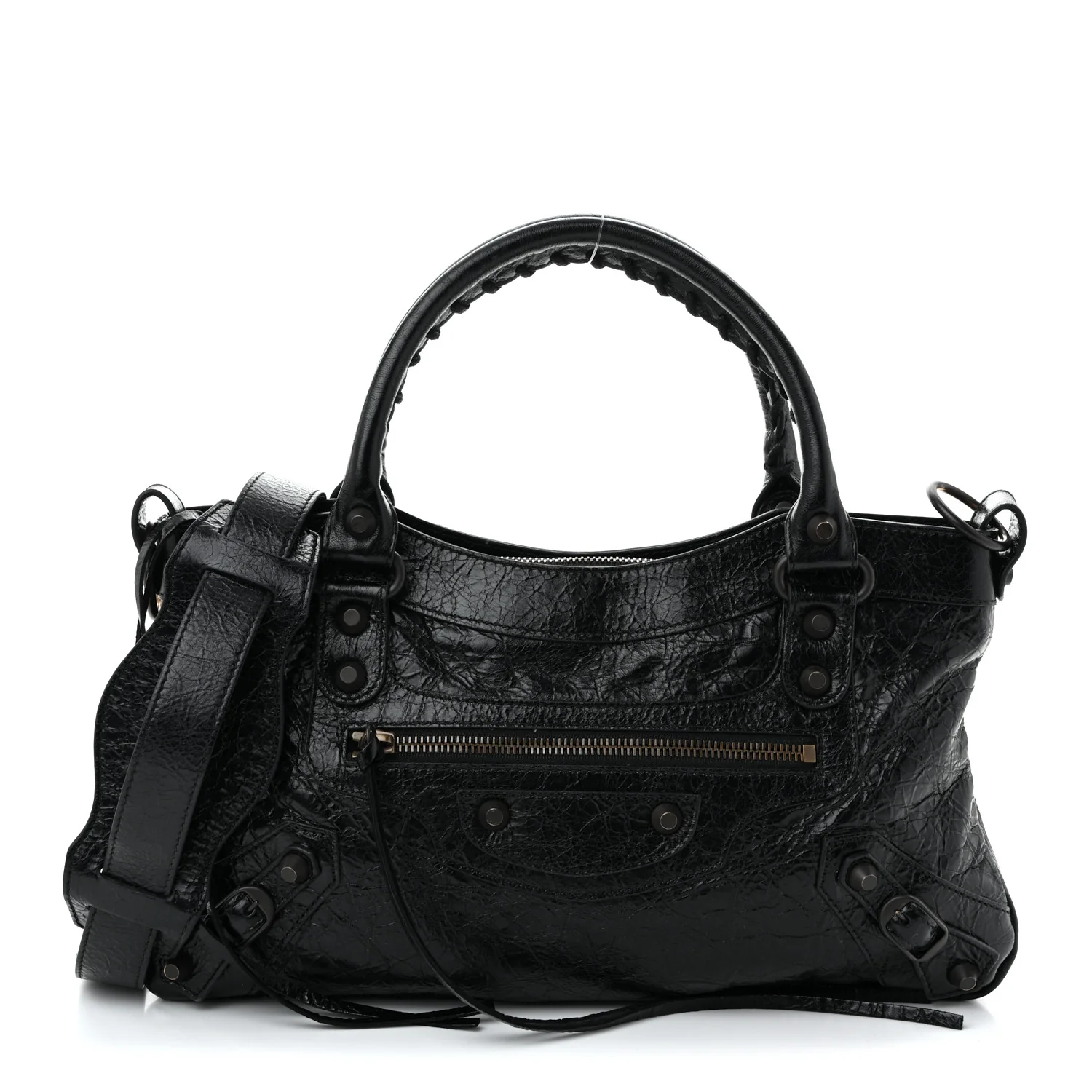 Agneau Arena Classic Hardware Le City First Bag Black