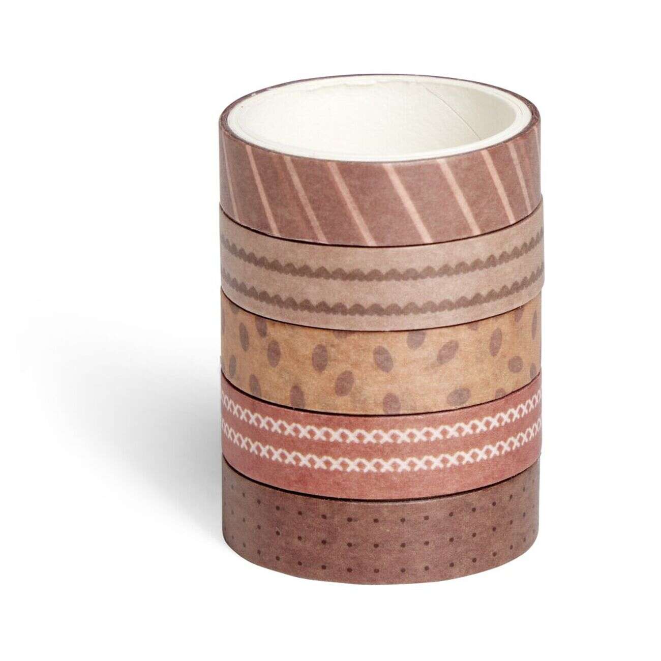 Lot 5 rubans adhésifs papier