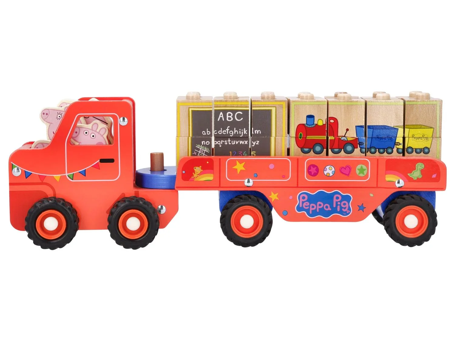 Camion en bois avec remorque