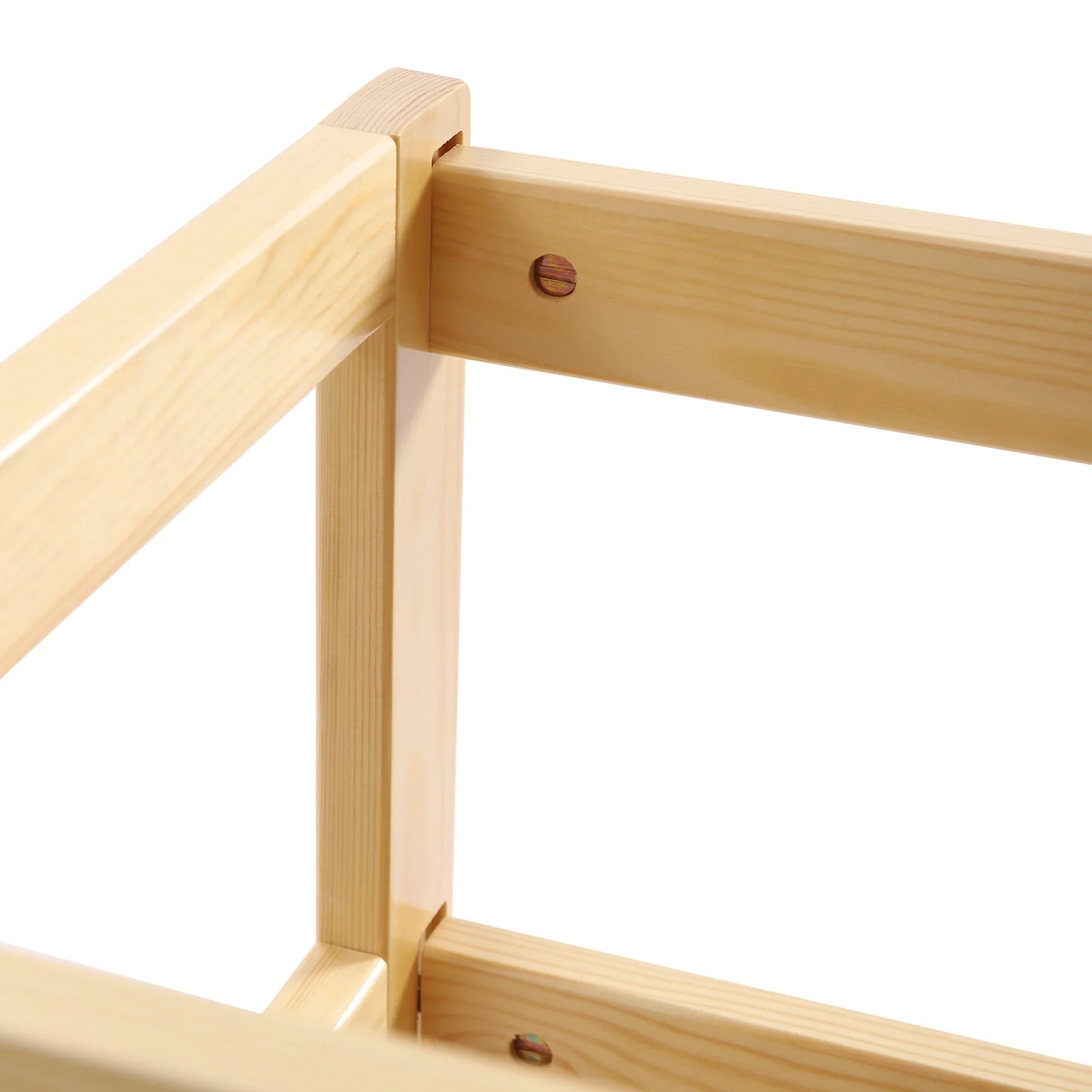 Kitchen Step Stool with Safety Rails Natural Image 6
