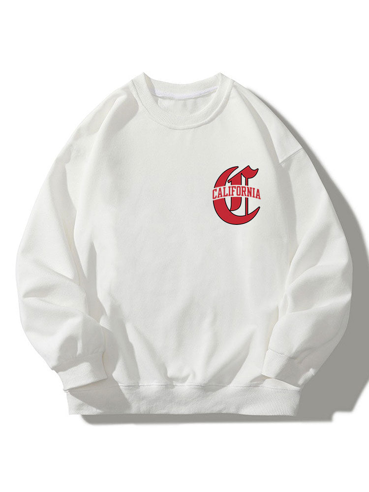 Sweat-shirt décontracté imprimé Californie C