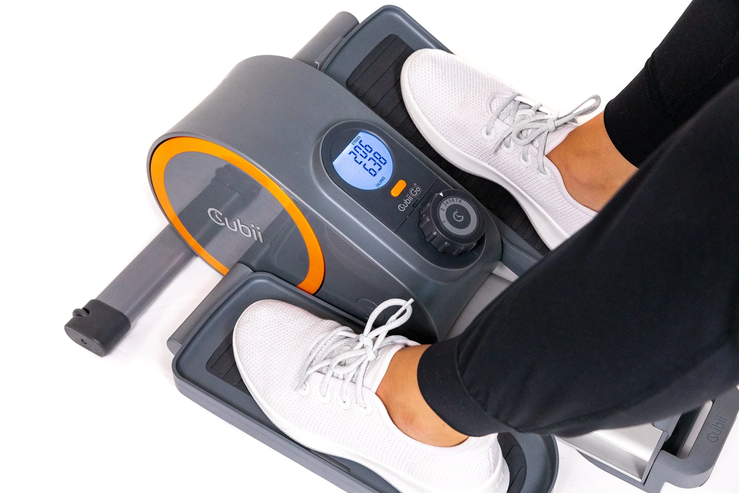 Go, Seated Elliptical Trainer with Wheels and Handle, 8 Adjustable Magnetic Resistance Levels Image 7
