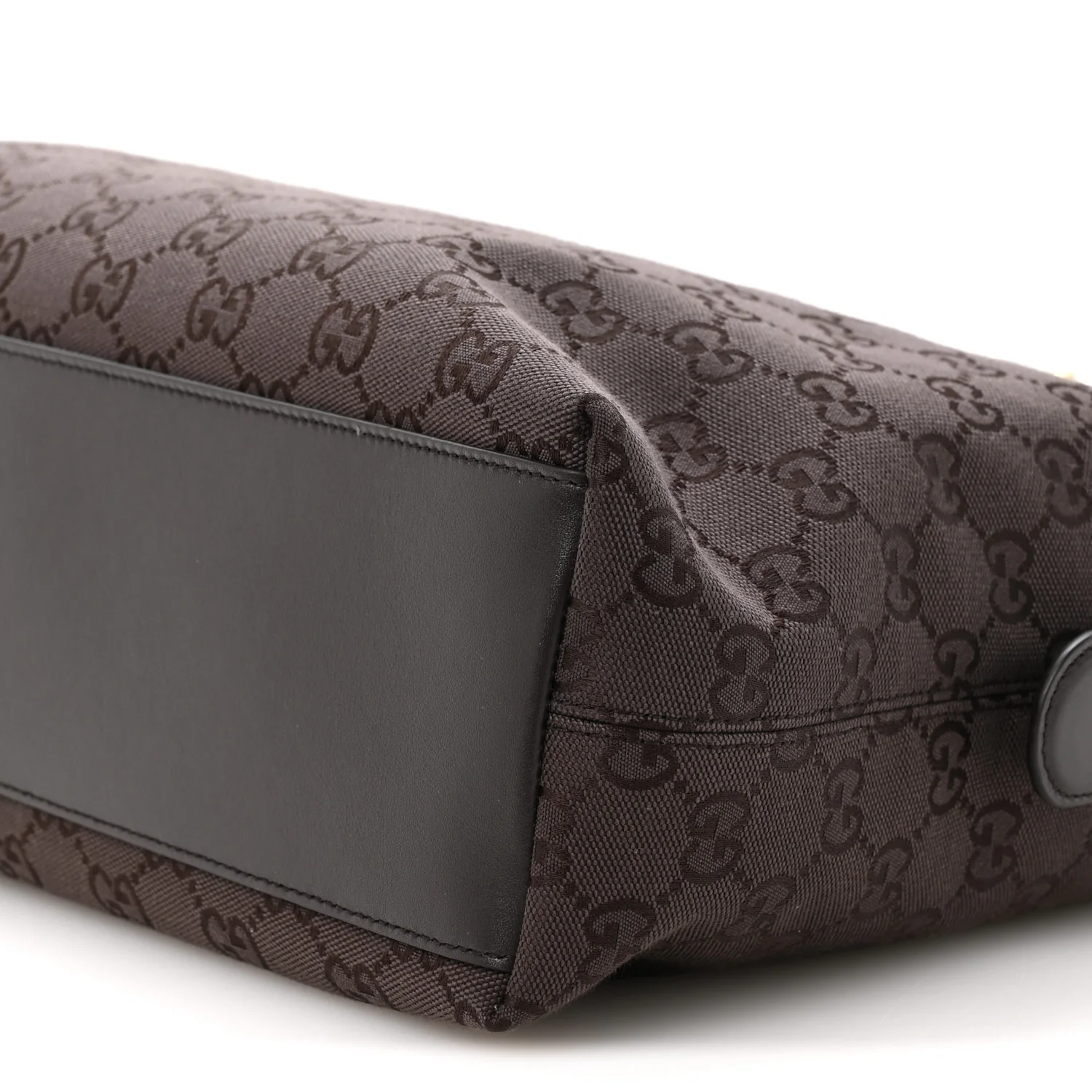 GG Supreme Monogram Large Beatrix Tote Dark Brown