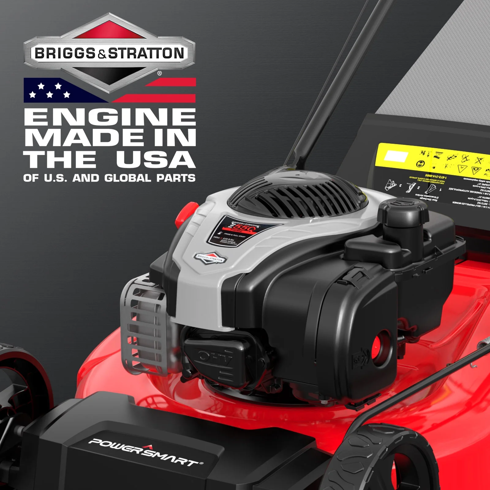 21" Gas Self-Propelled 140cc BS Engine Lawn Mower B8721S2 - Image 6