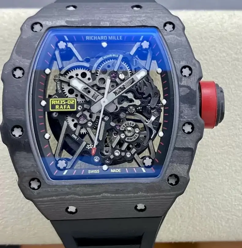Richard Mille RM35-02 T+ Factory NTPT Black Rubber Strap