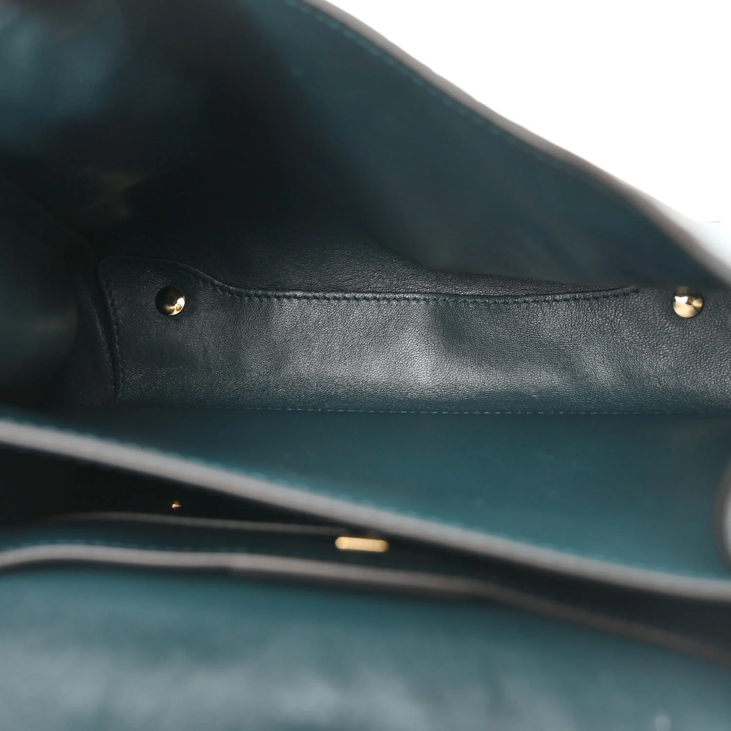 Calfskin Embossed Small Margot Top Handle Divisa Green