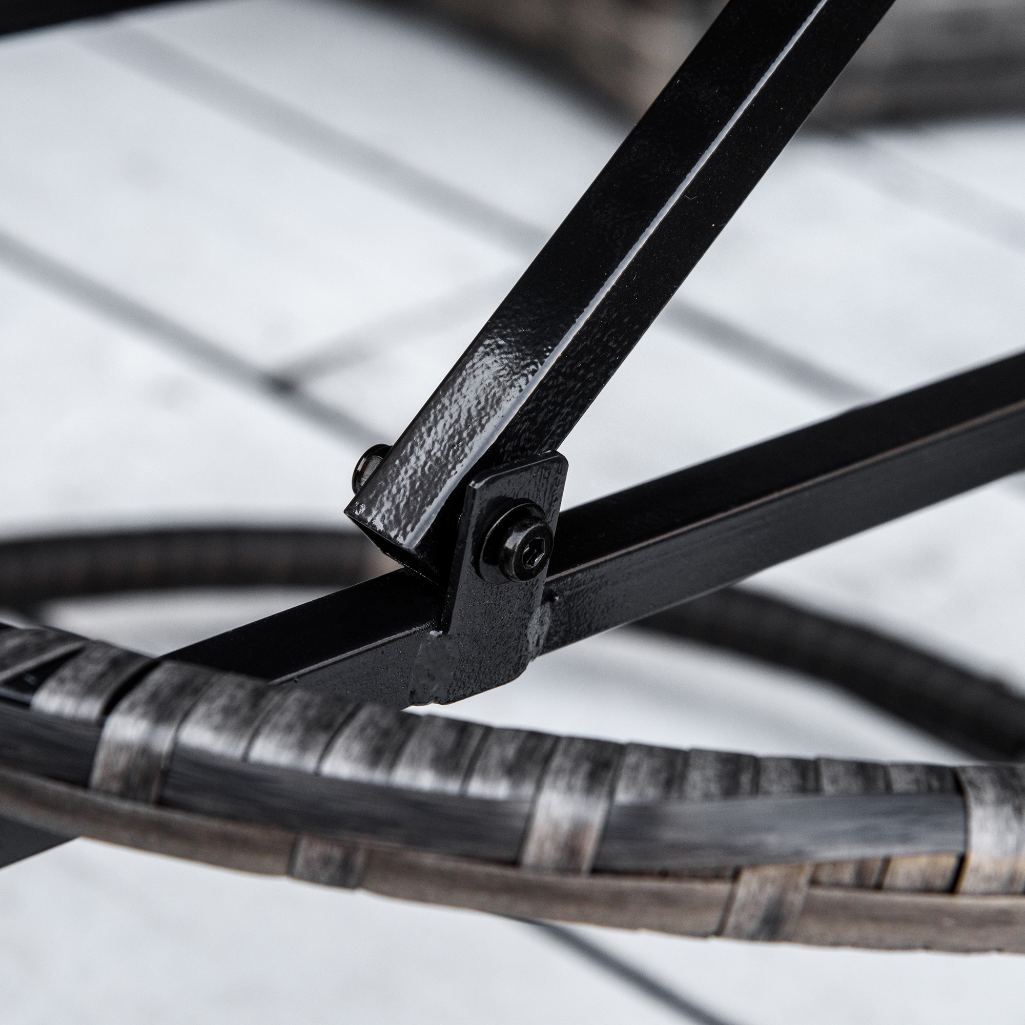 Outsunny rotan zonne-eiland met zonnekap bijzettafel in hoogte verstelbaar grijs