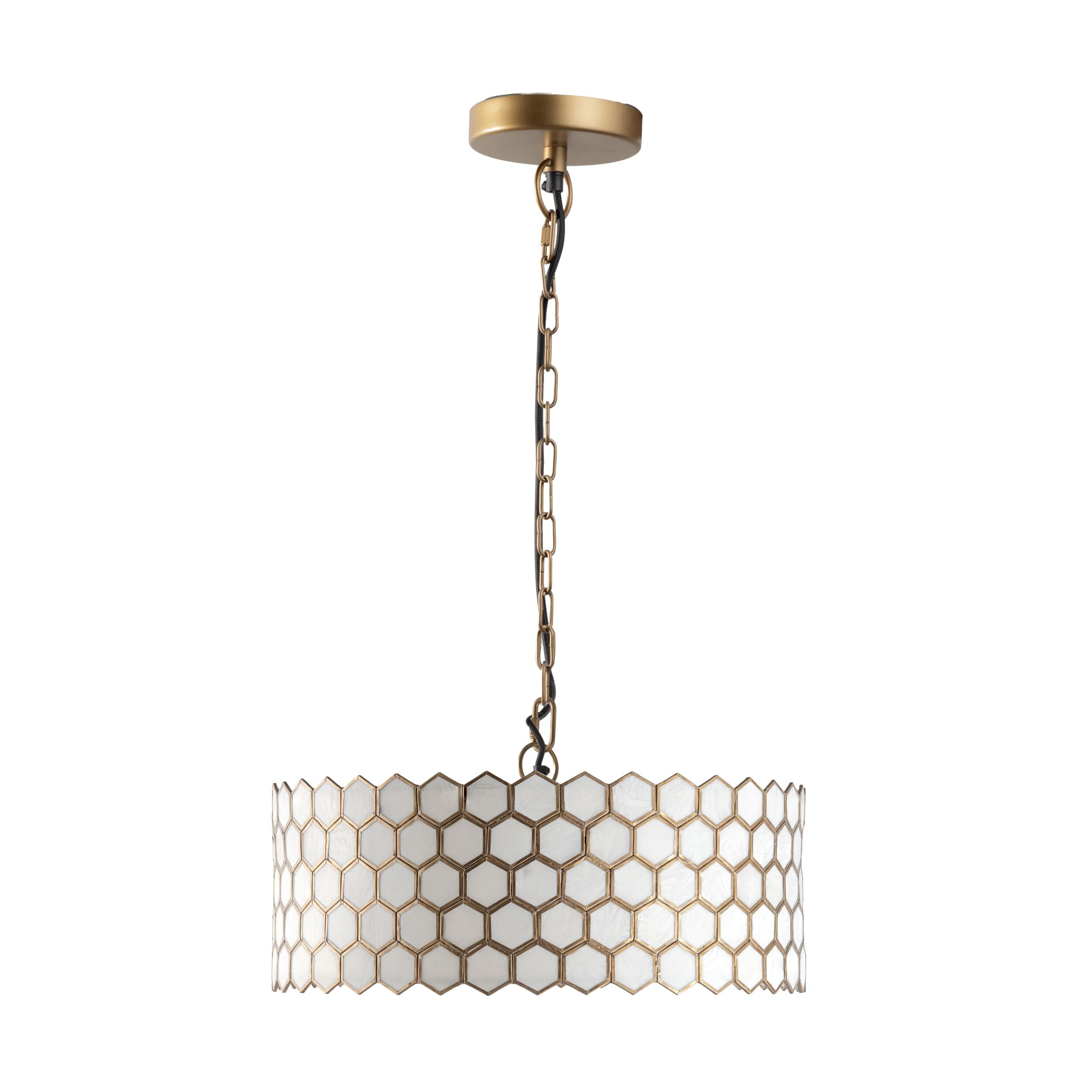 Honeycomb Resin Chandelier Large 54x27cm