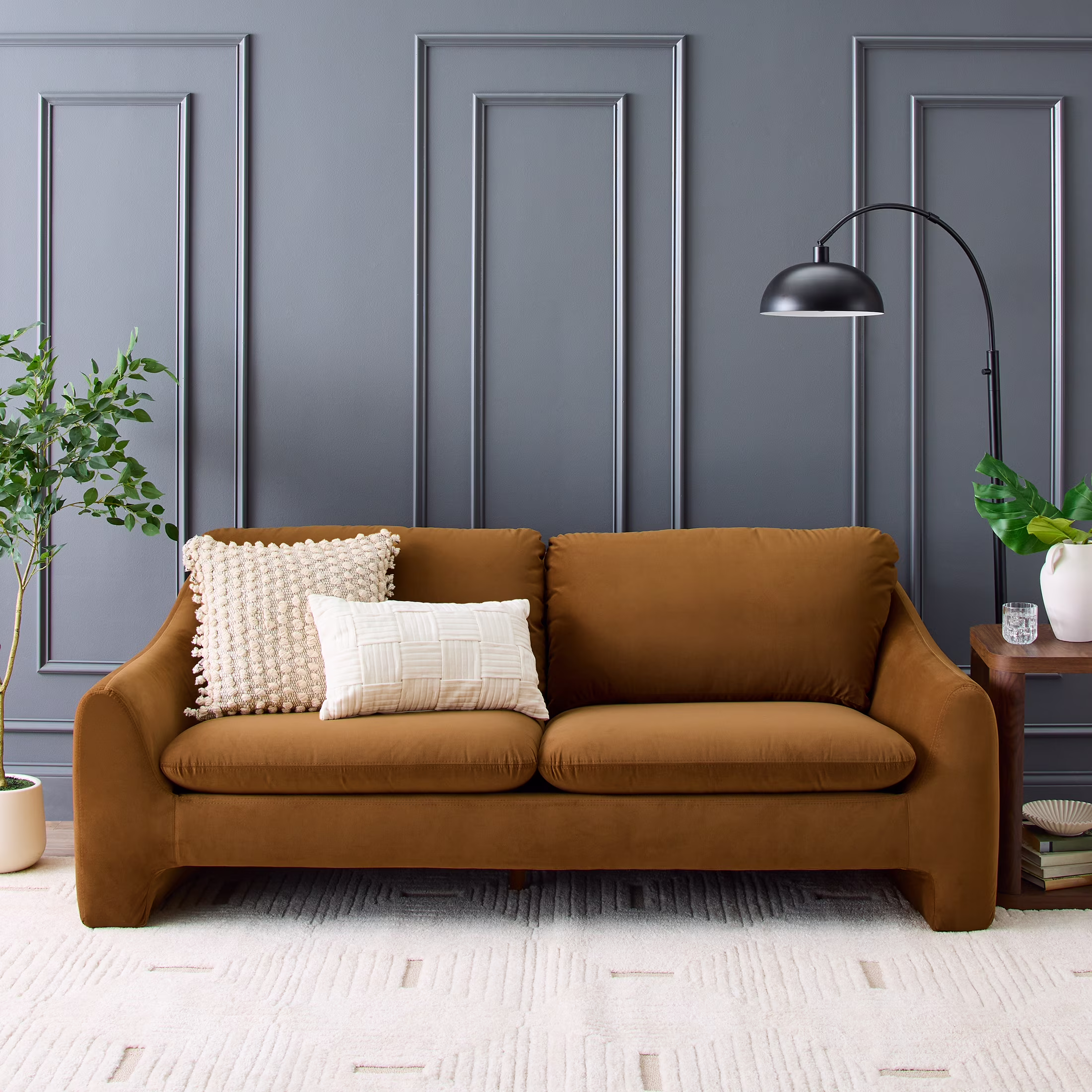 Better Homes & Gardens 83.86 Emerson Sofa, Truffle Brown