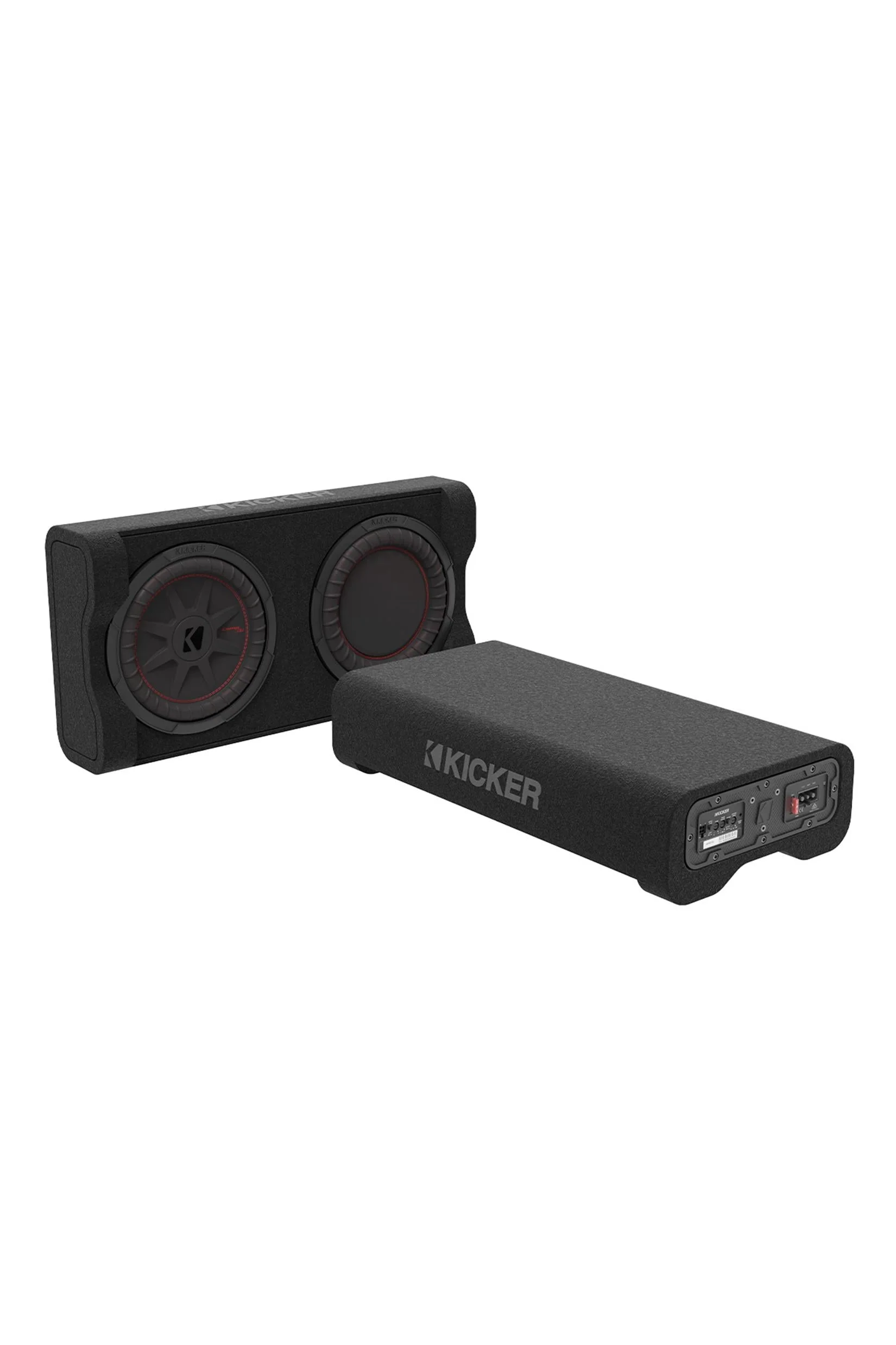 Kicker TRTP 12" 500W Powered Down Firing Loaded Enclosure with Built In Amplifier and Remote Bass Control Image 2