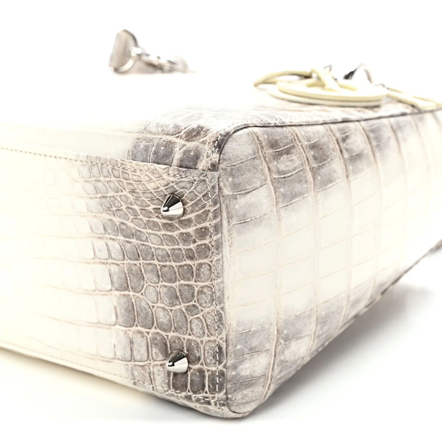 Niloticus Crocodile Himalaya Medium Lady Dior Latte