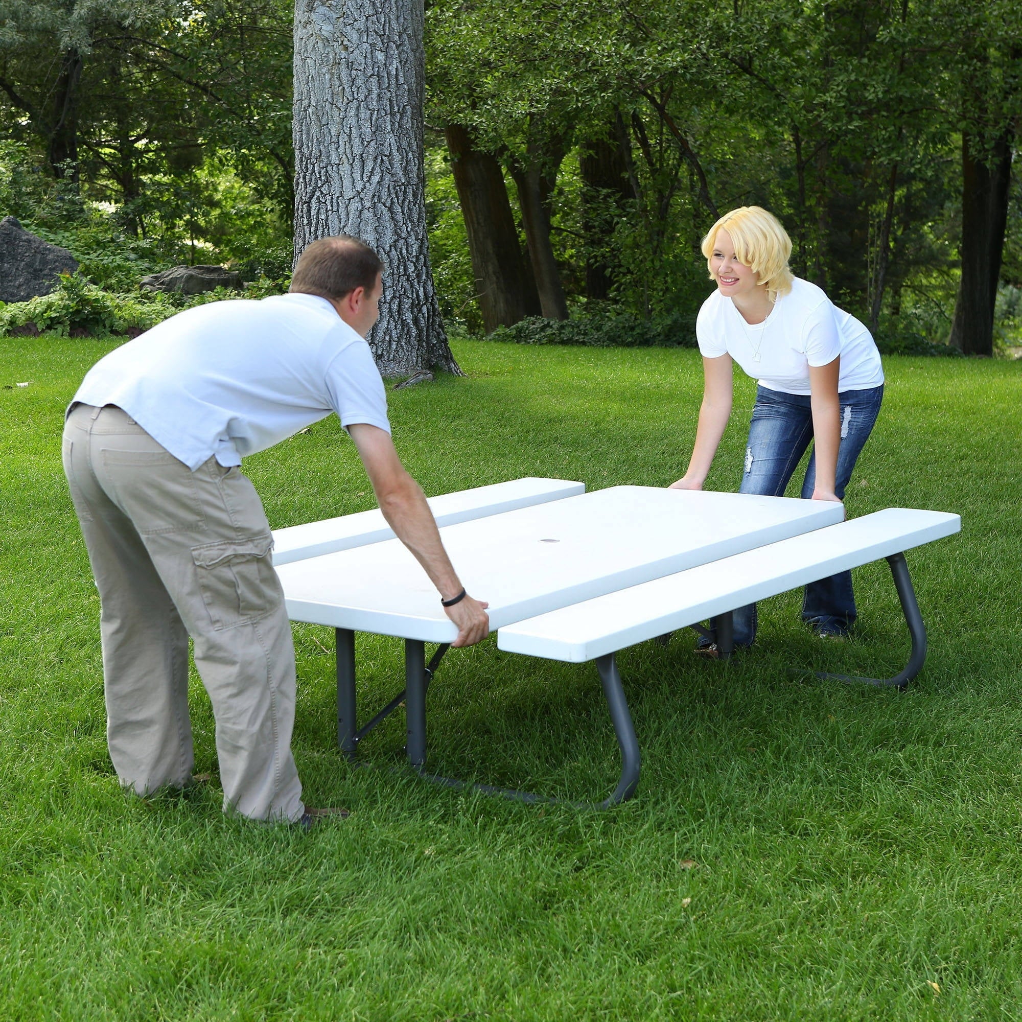 Lifetime 6 Foot Folding Picnic Table, 80215 Image 3