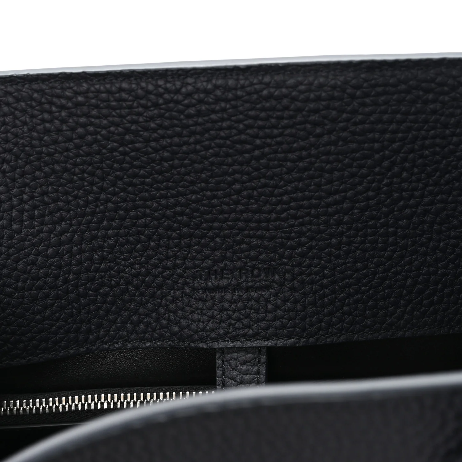 Matte Grained Calfskin Margaux Shoulder 12 Marine