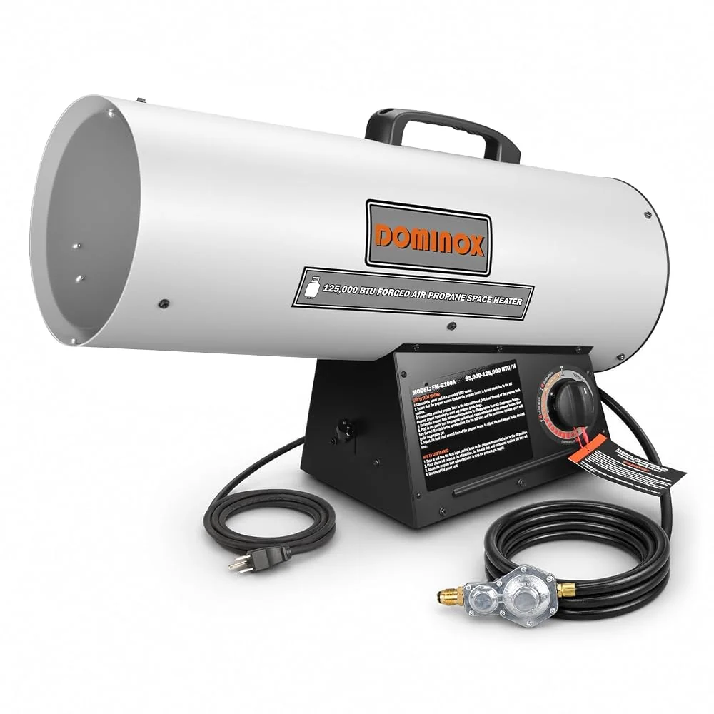 125,000 BTU Forced Air Propane Heater, Heats up to 3,125 Sq Ft