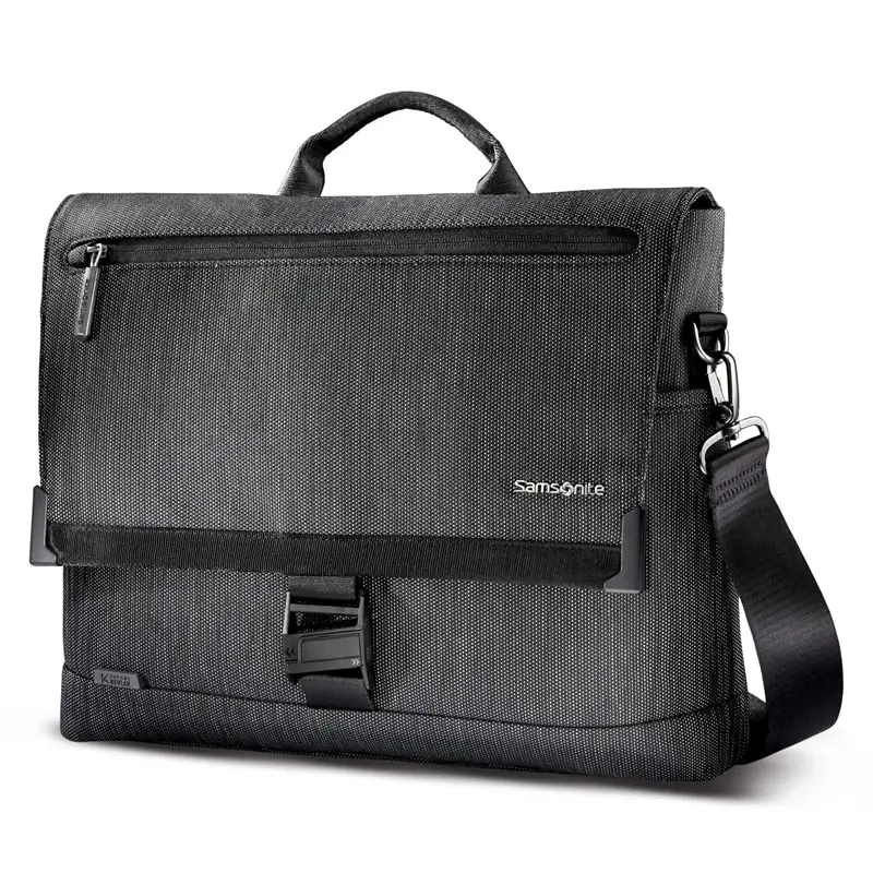 Black/Silver SXK Core Messenger Laptop Bags & Briefcases | 4183-RHEYN - SAMSONITE OUTLET