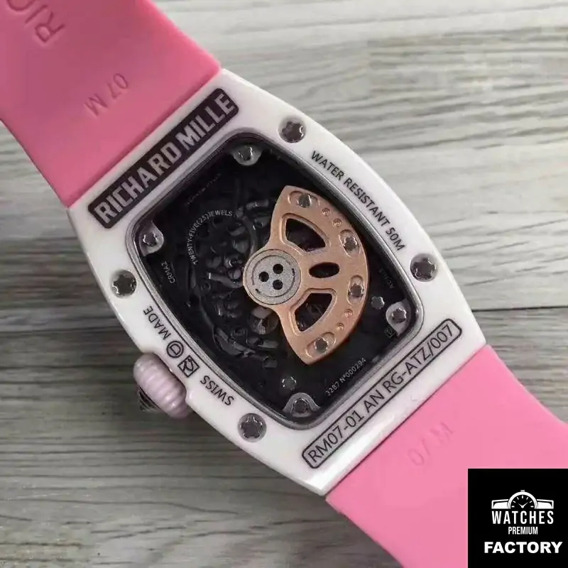 Richard Mille RM07 Ladies Pink Dial with Diamonds