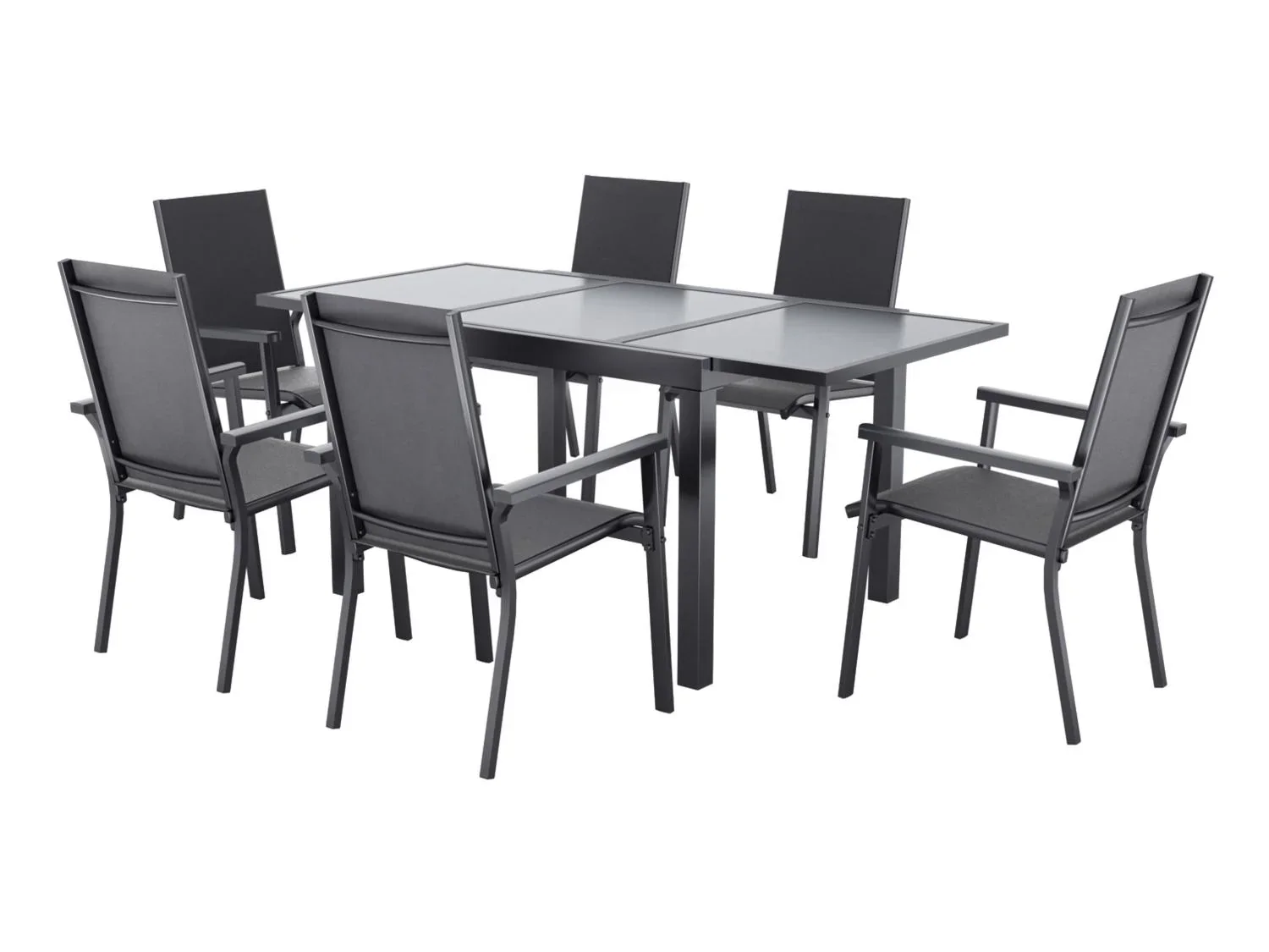 LIVARNO Table de jardin + Lot de 6 fauteuil Houston