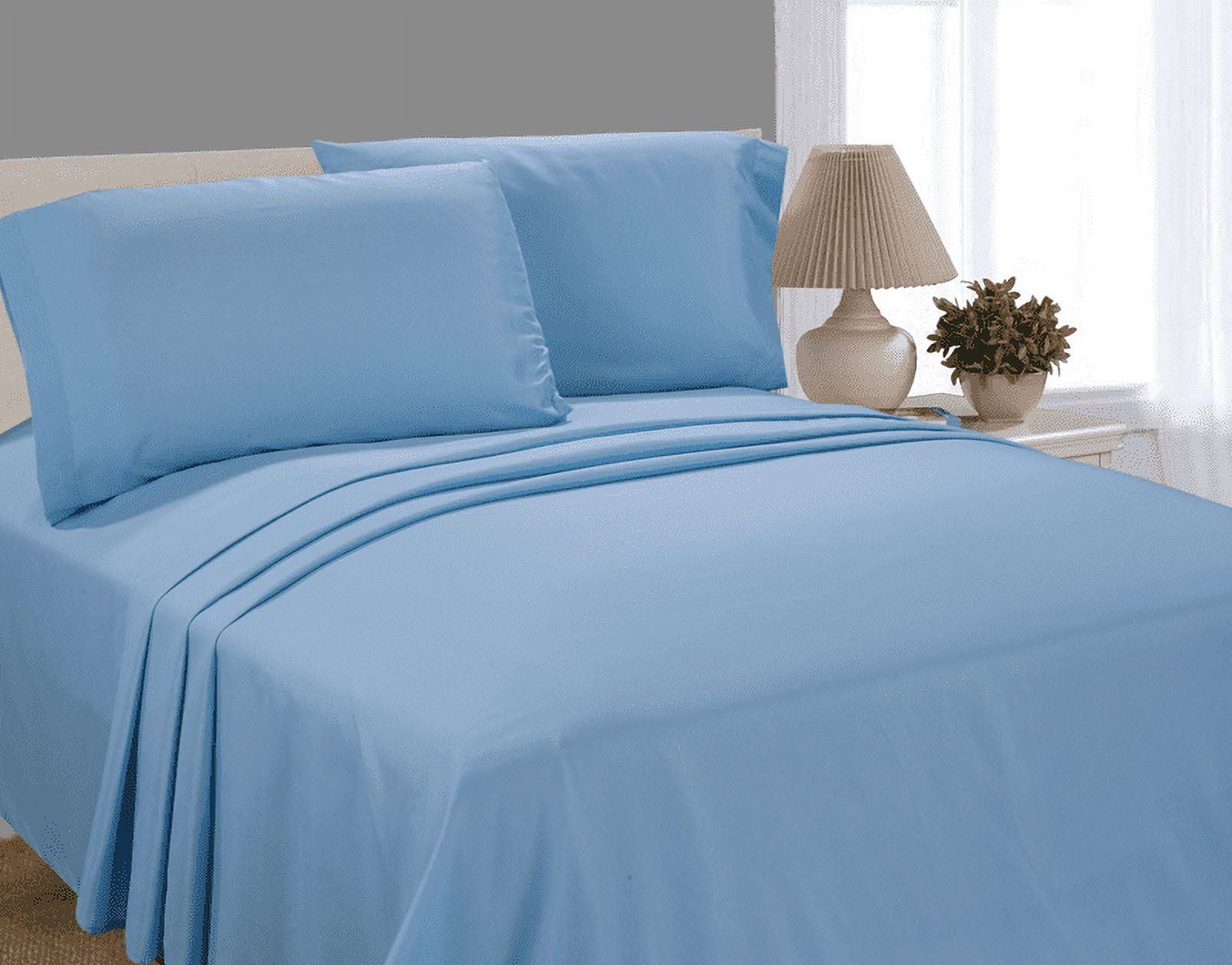 Mainstays Basic Microfiber Full Blue Sheet Set