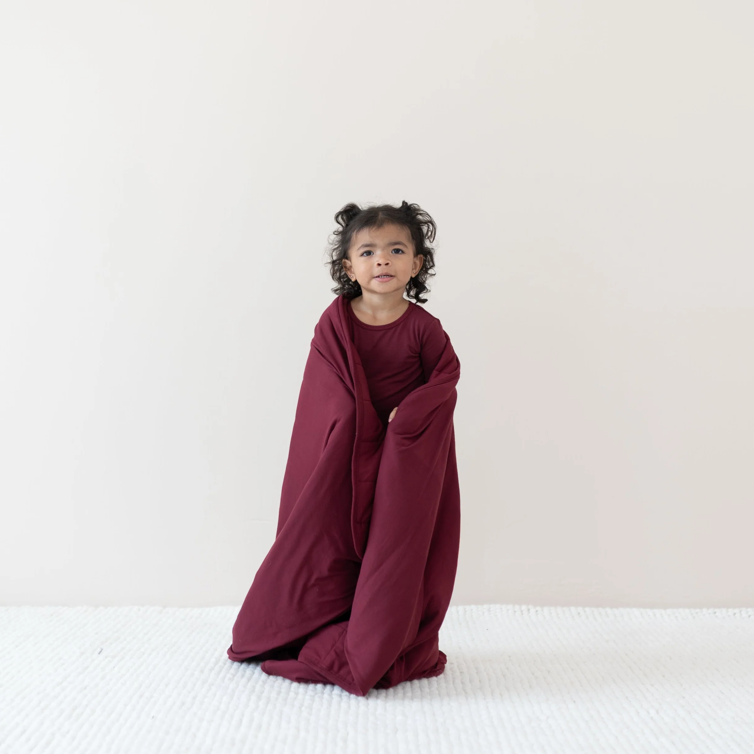 Toddler Blanket in Burgundy 2.5