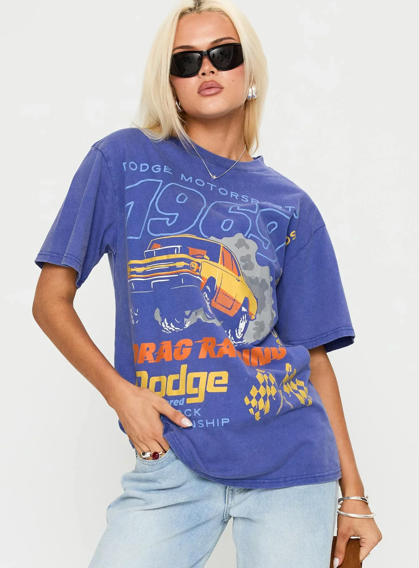 Dodge 1969 Oversized Graphic Top Blue