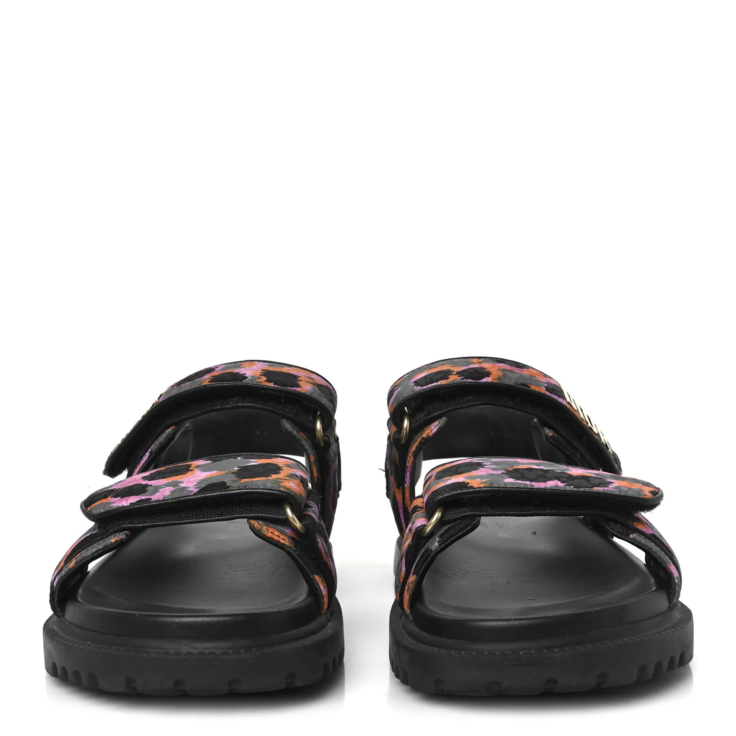 Technical Fabric Mizza Print Dioract Sandals 38 Multicolor