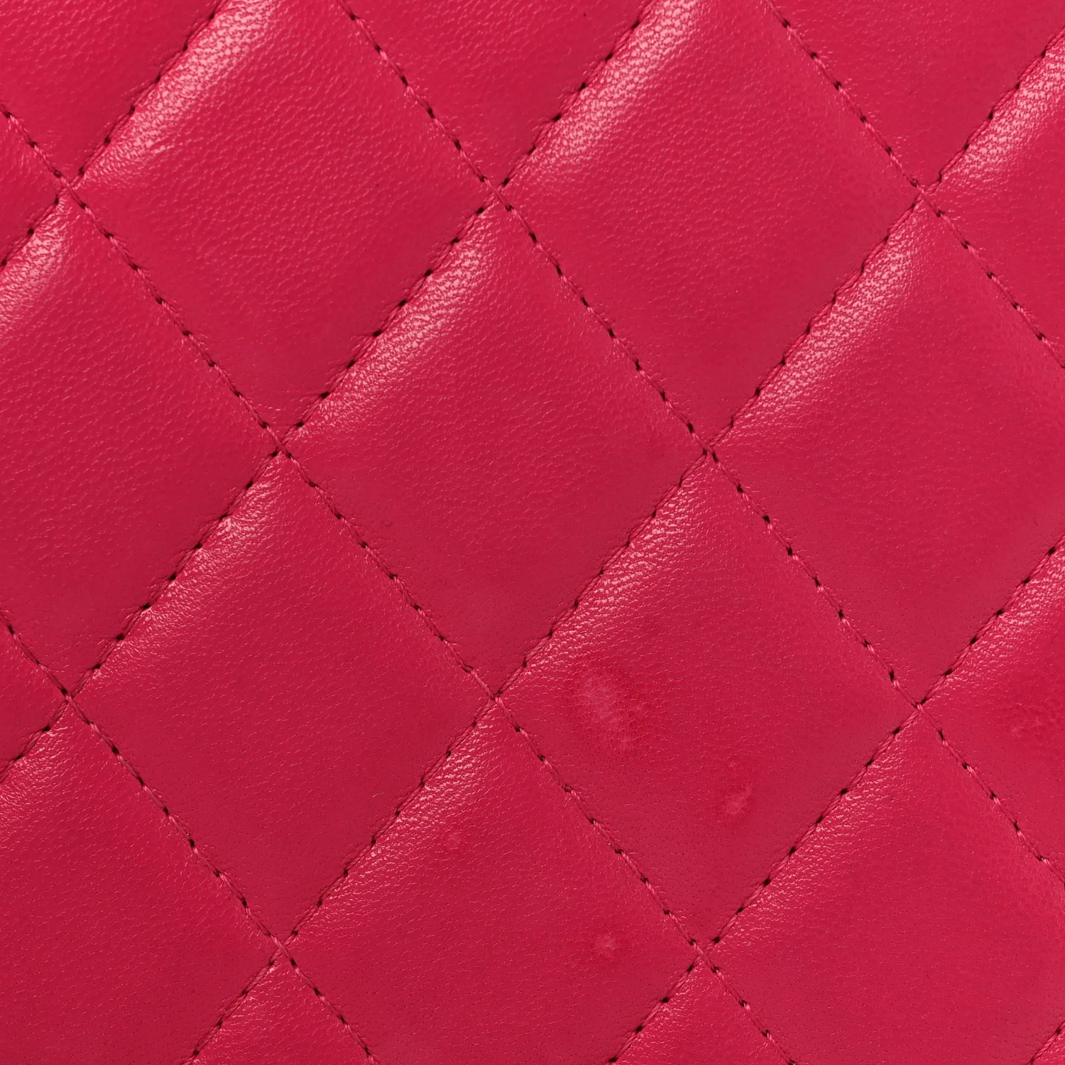Lambskin Quilted Large Zip Around Organizer Wallet Pink