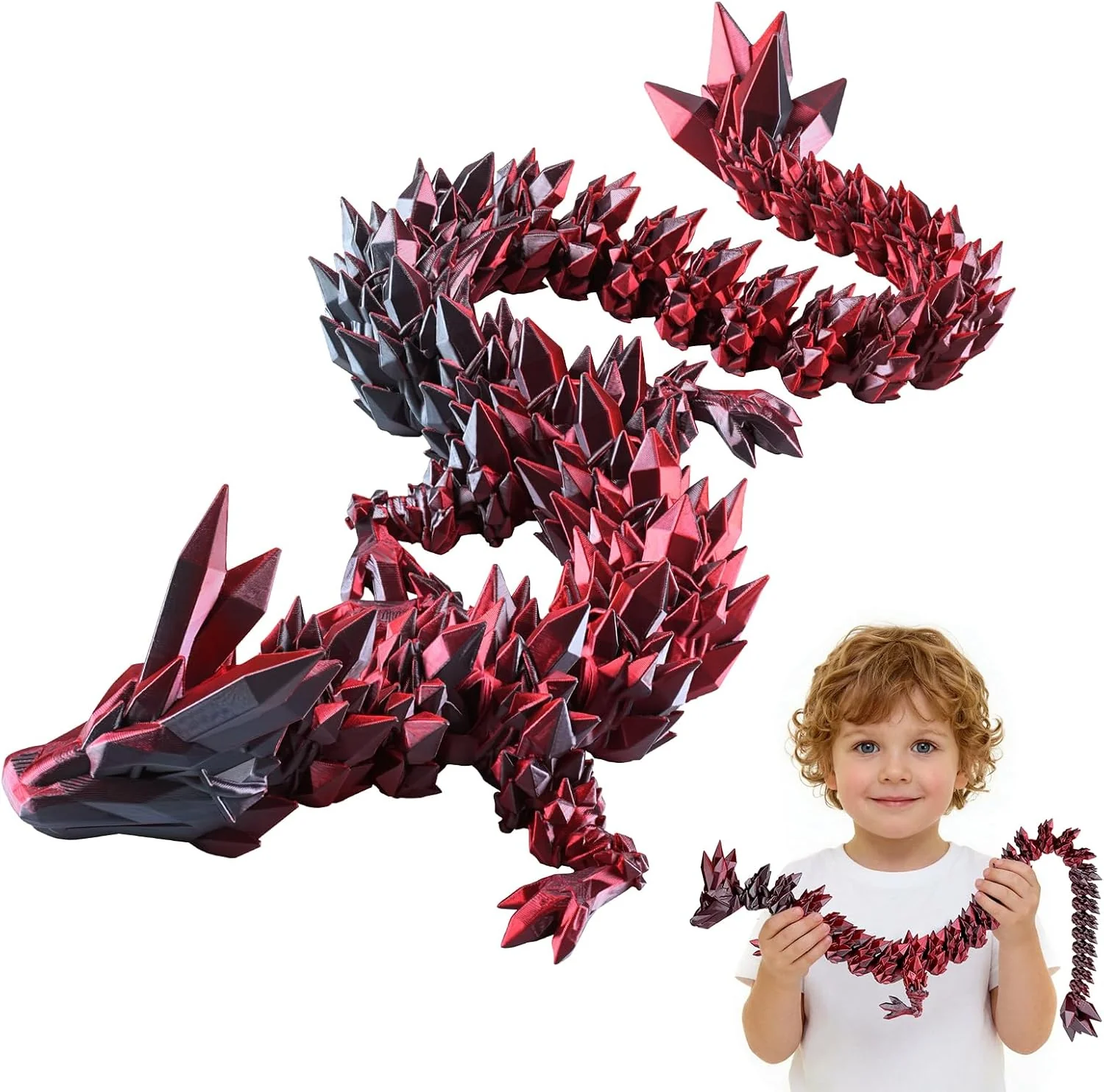 8 3D Printed Dragon Eggs (4 Pack), Unique Easter Basket Stuffers & Fantasy Toys