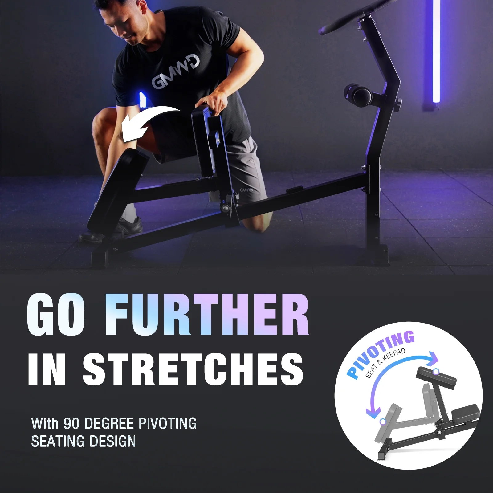 Stretch Machine, Full Body Stretching Equipment for Flexibility Training, Adjustable Leg Stretcher Machine, Lower Back Stretcher, Flexibility Trainer for Home Gym, Improve Mobility Posture(Stretch Machine) - Image 2