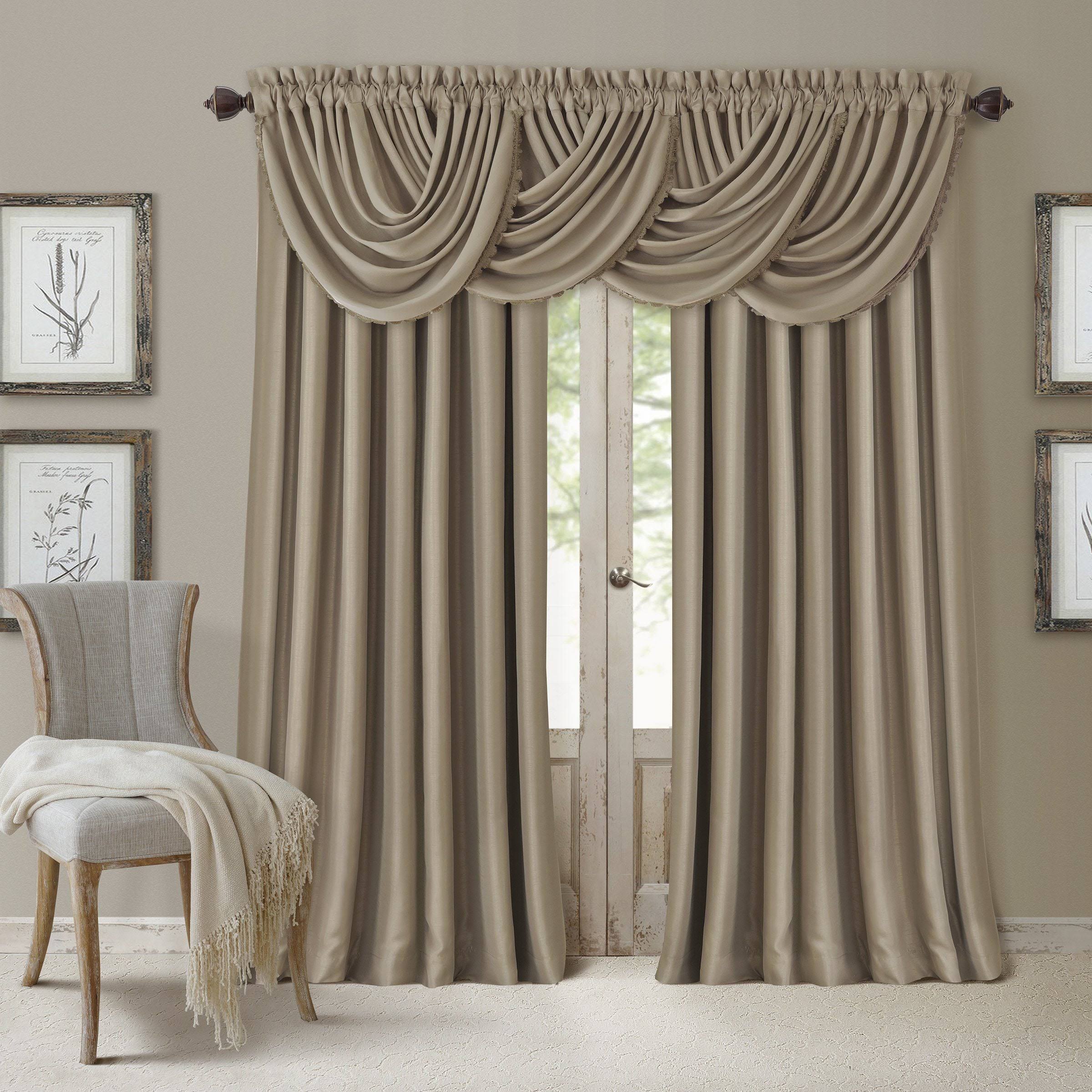 Elrene All Seasons Blackout Curtain Panel Taupe