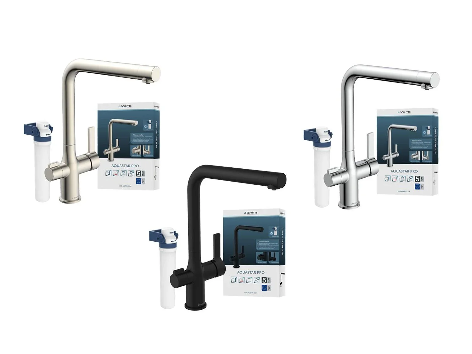 Schtte Robinet d'eau potable AQUASTAR PRO avec systme de filtration anti-calcaire