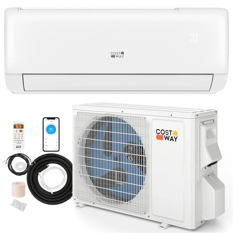 Airtural Series 9100 BTU WiFi Mini Split Air Conditioner with Heat Pump, 20.5 SEER2 115V Alexa Inverter Ductless Split AC w/Remote for 450 Sq.Ft Room