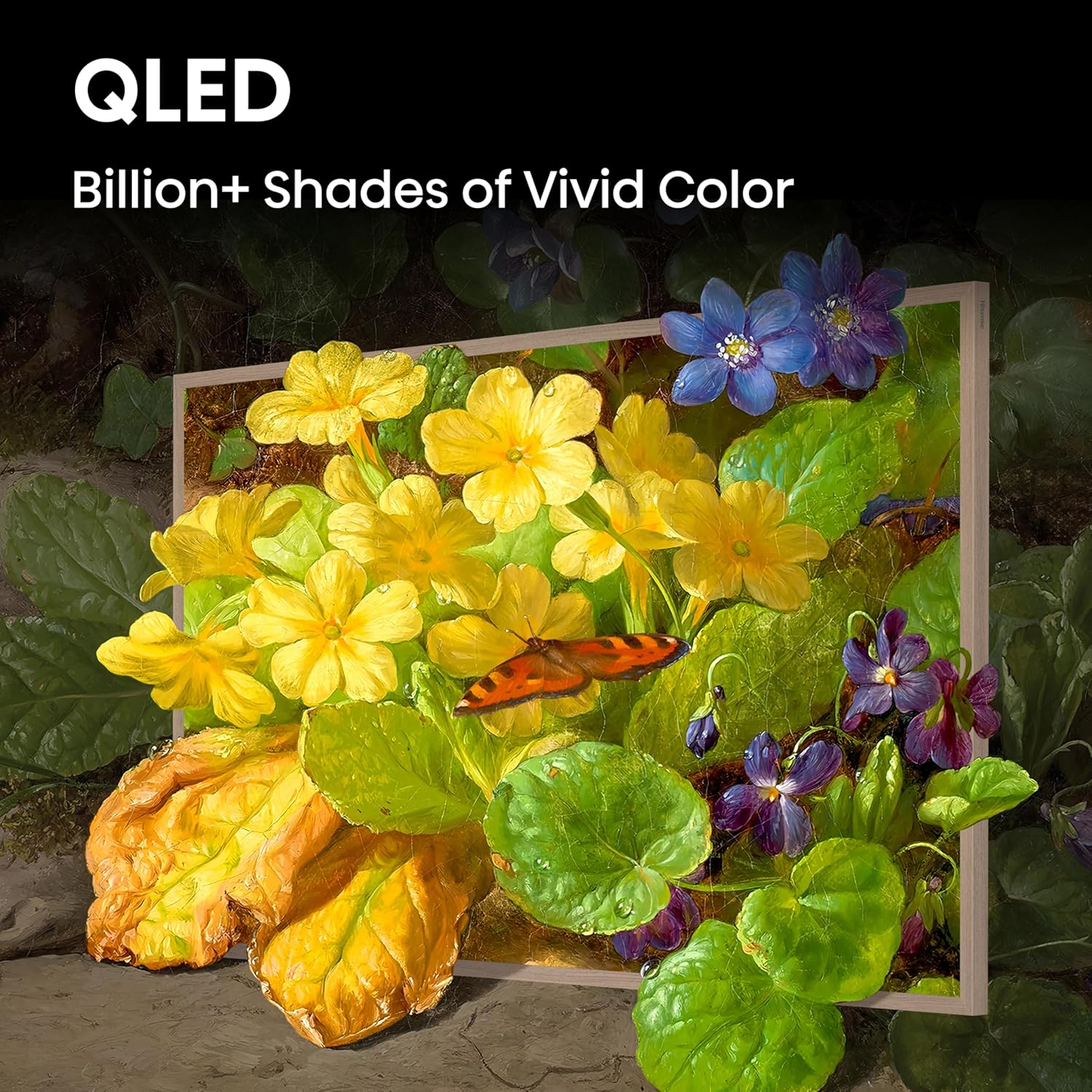 Hisense 65-Inch Class QLED 4K S7N CanvasTV™ Series Dolby Vision HDR Google Smart TV (65S7N) - 144Hz  Art Mode  Anti-Glare Panel  Hi-Matte Display  Frame & UltraSlim Wall Mount Included