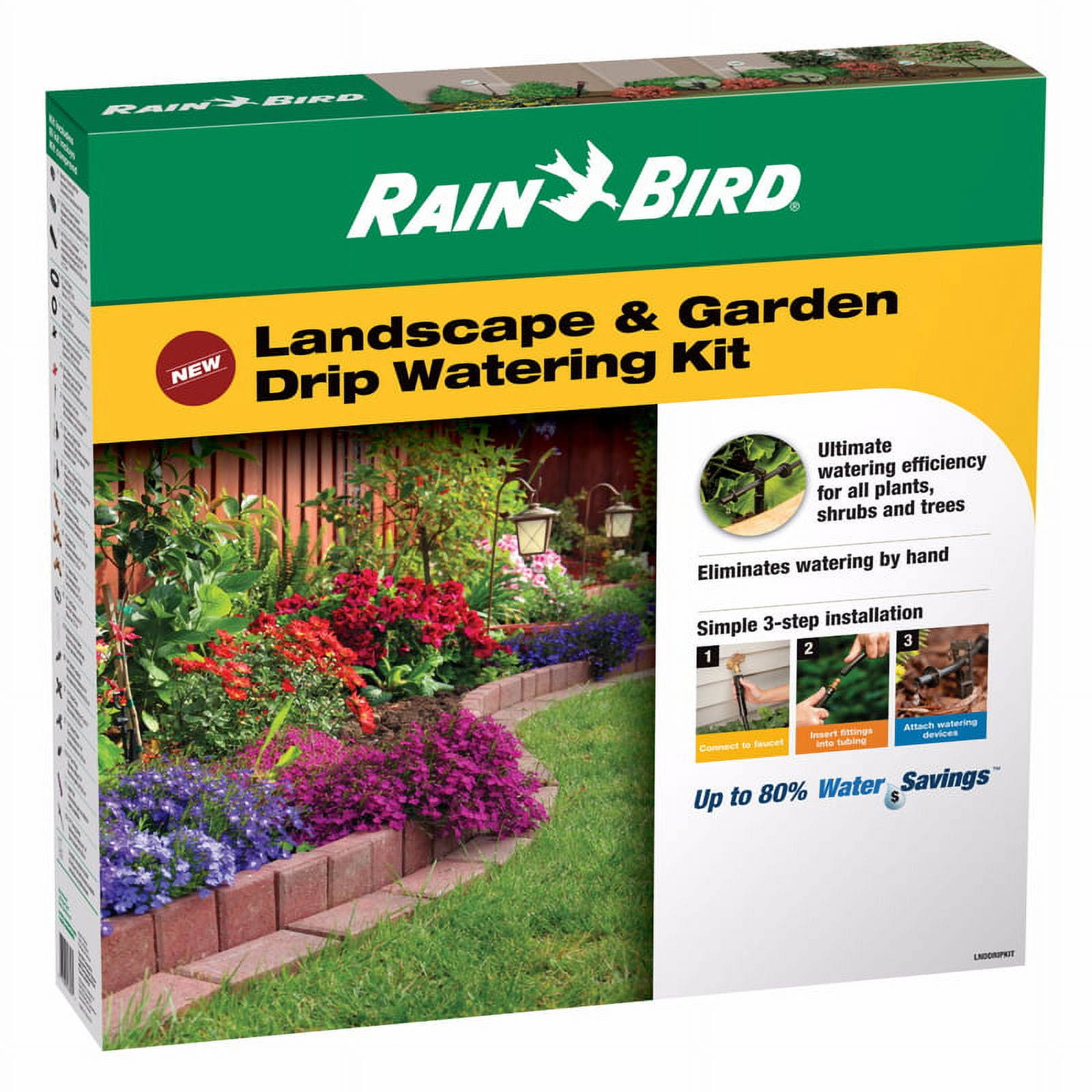 Rain Bird Landscape & Garden Drip Irrigation Watering Kit
