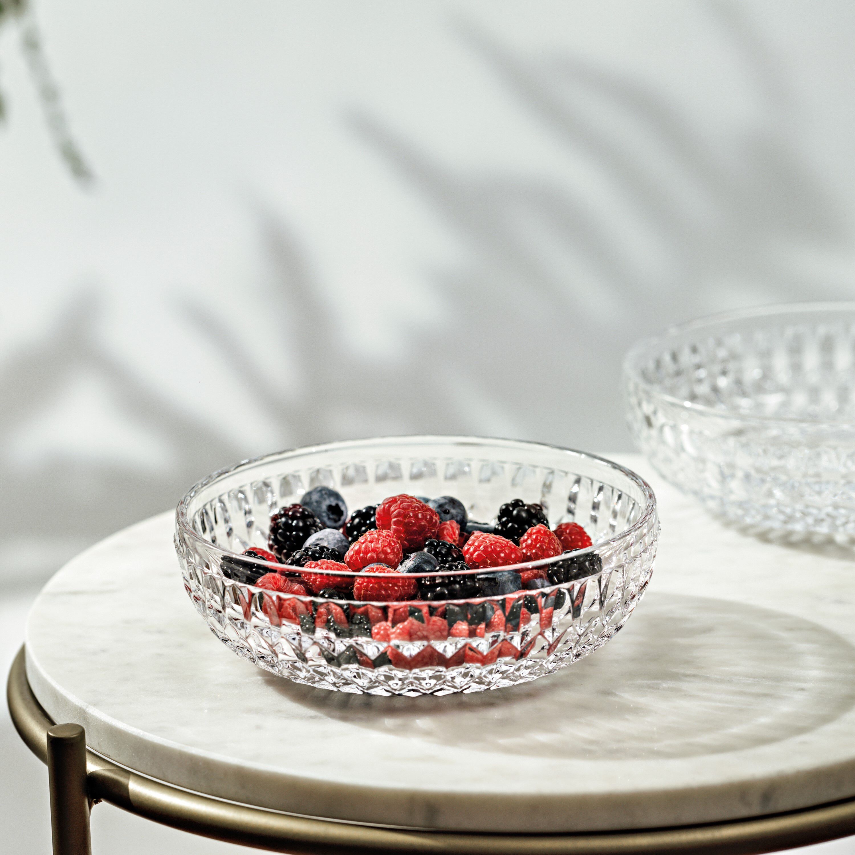 Boston Centerpiece bowl - Clear, 17 oz, crystal glass