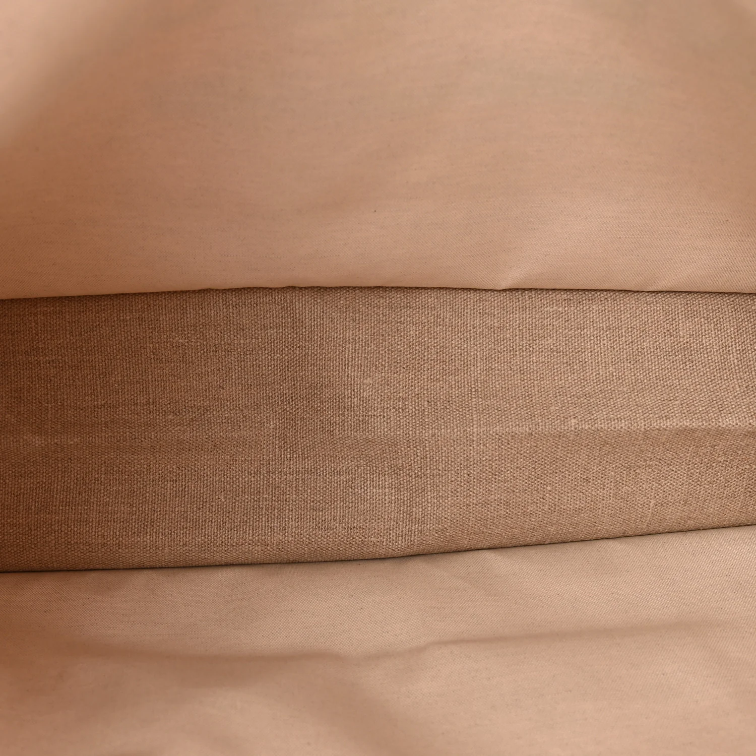 Linen Calfskin Rive Gauche Tote Beige Sea Salt