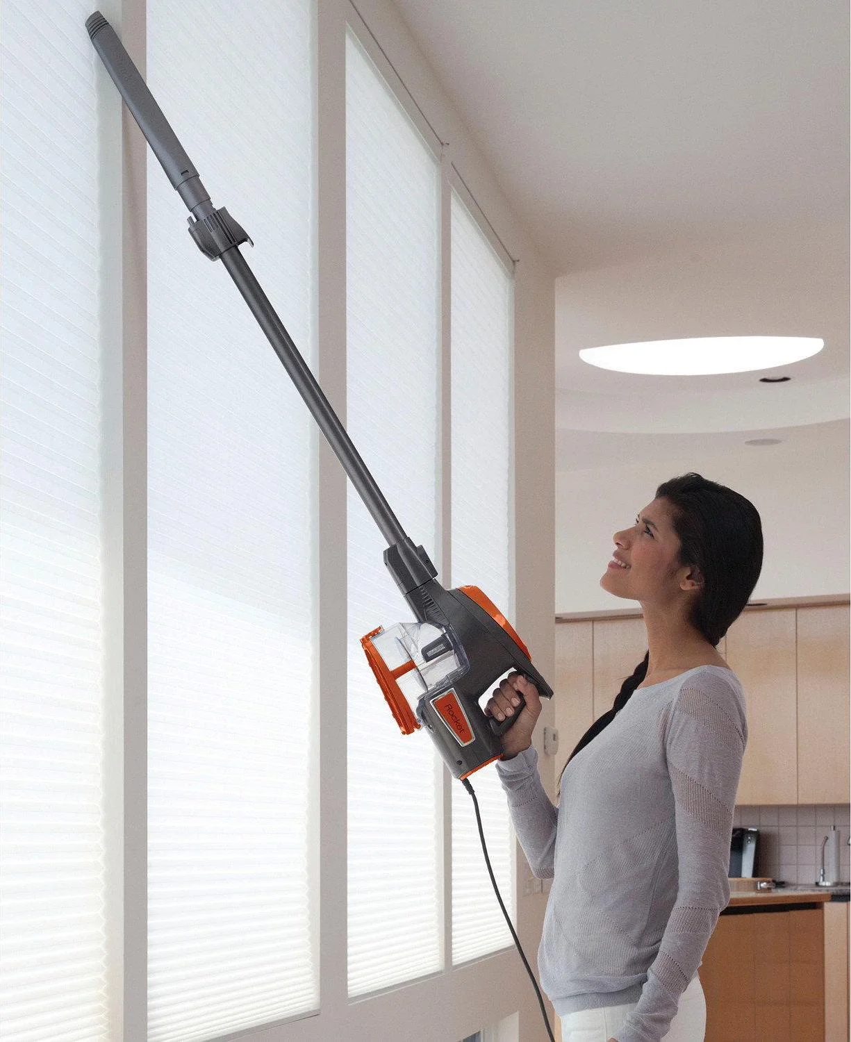 Rocket Ultra-Light Corded Bagless Vacuum for Carpet and Hard Floor Cleaning with Swivel Steering - Image 3