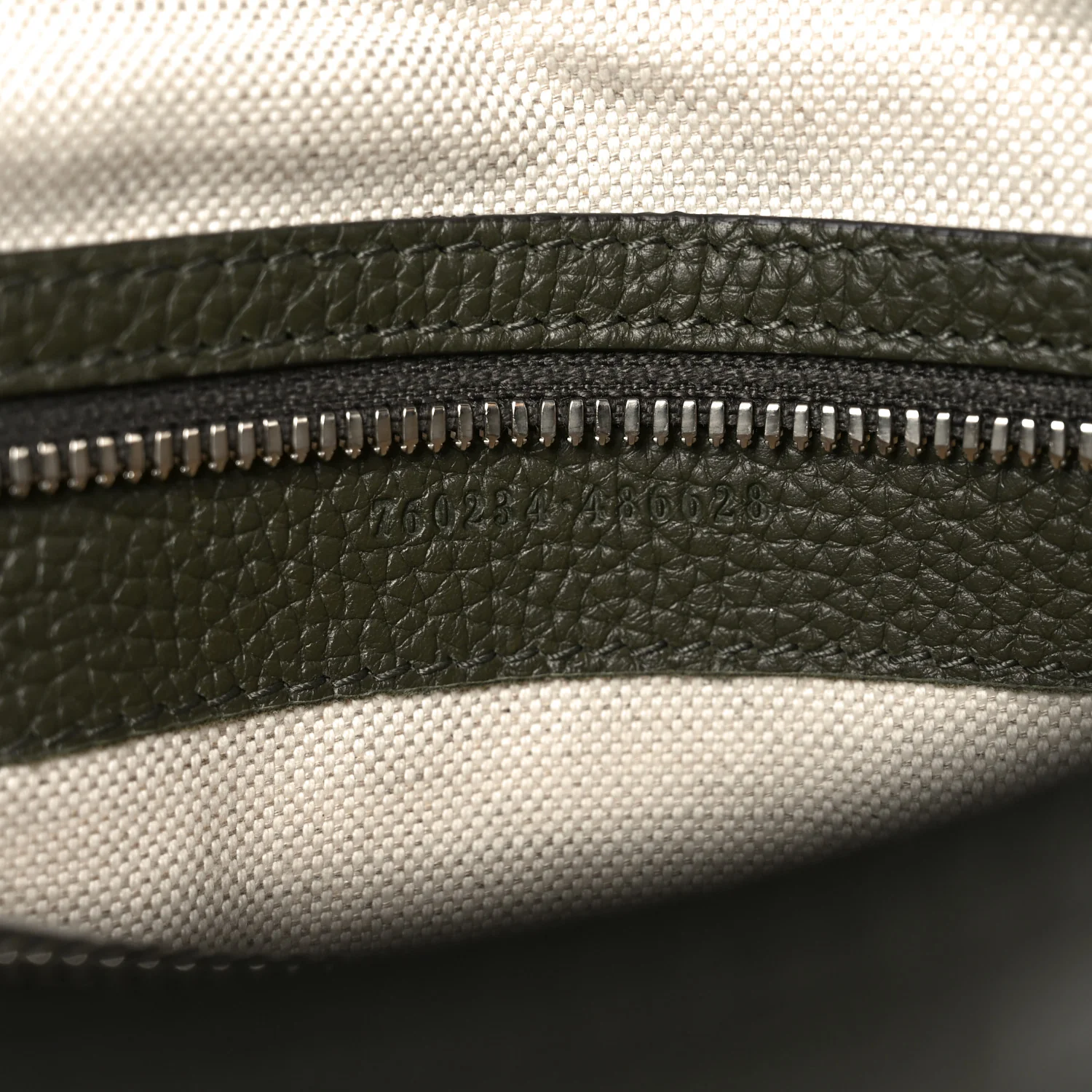 Piuma Calfskin Jumbo GG Embossed Double Buckle Medium Messenger Bag Dark Vintage Olive