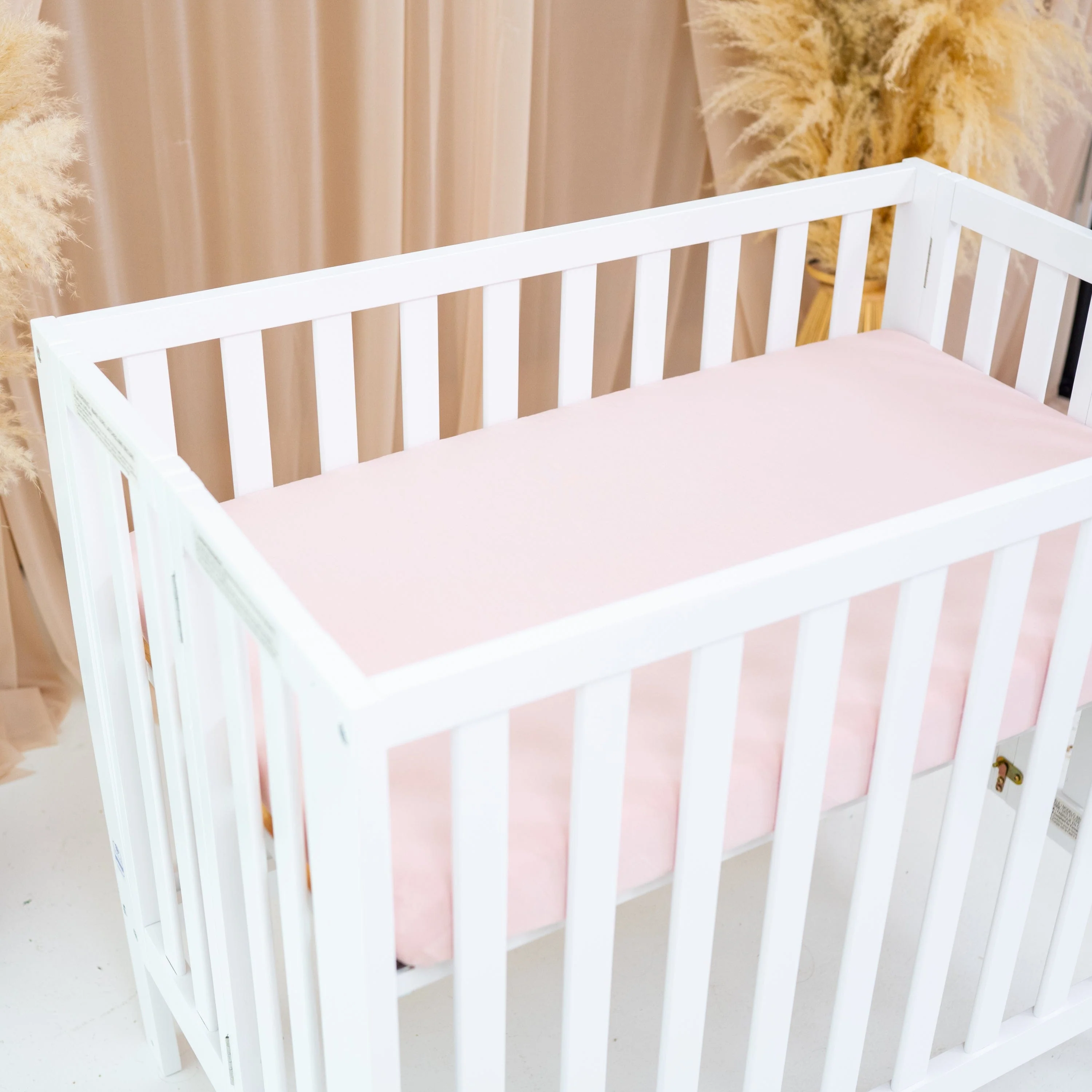 Mini Crib Sheet in Blush