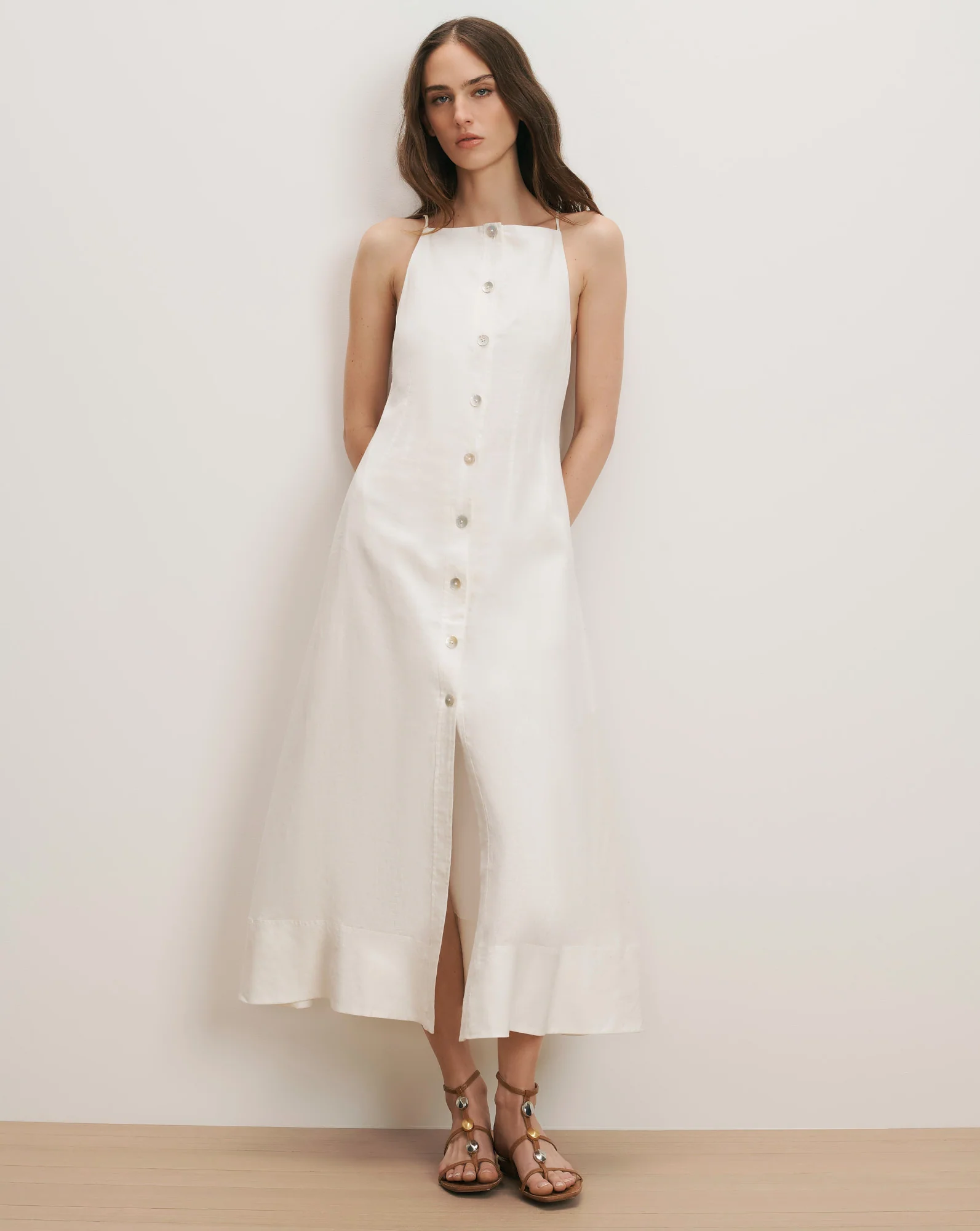 Georges Linen Midi Dress
