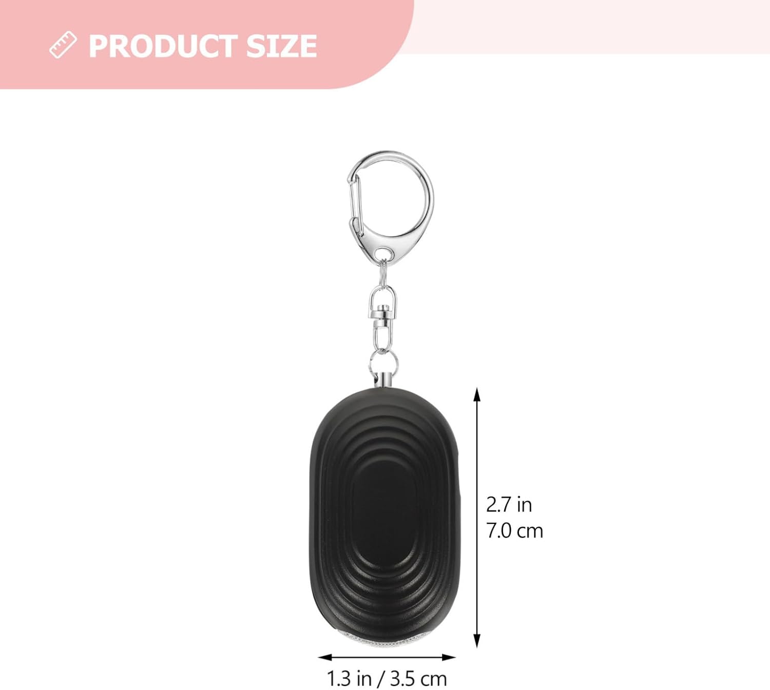 Personal Alarm Keychain with LED Lights for Emergency Safety Alarms, 3-in-1 Design Abs Material, Easy Reset and Voltage Resistance, for Outdoor Activities and Hiking