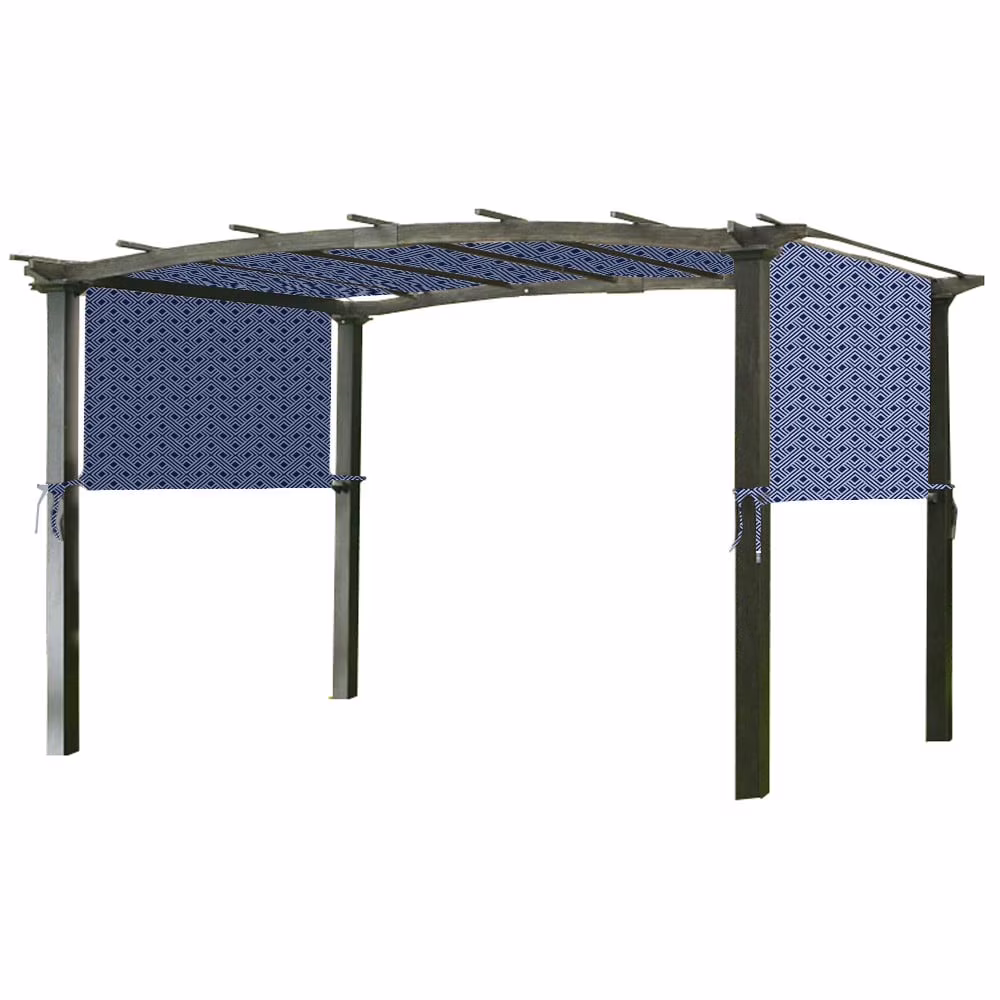 Garden Winds Universal Replacement Canopy Top Cover for Pergola Structures - Standard 350 - Midnight Trellis