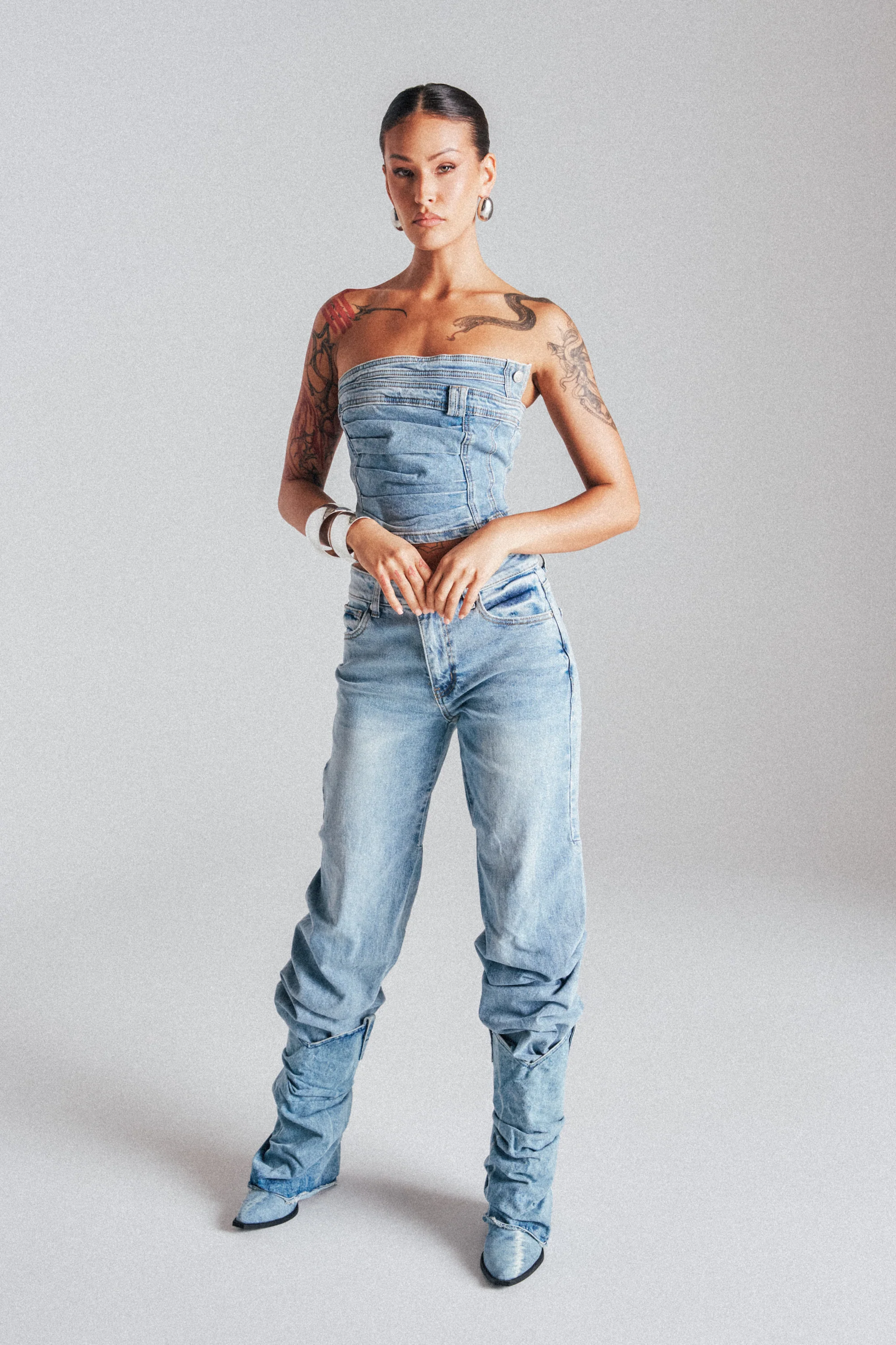ON YOUR MIND STACKED DENIM - Akira Store