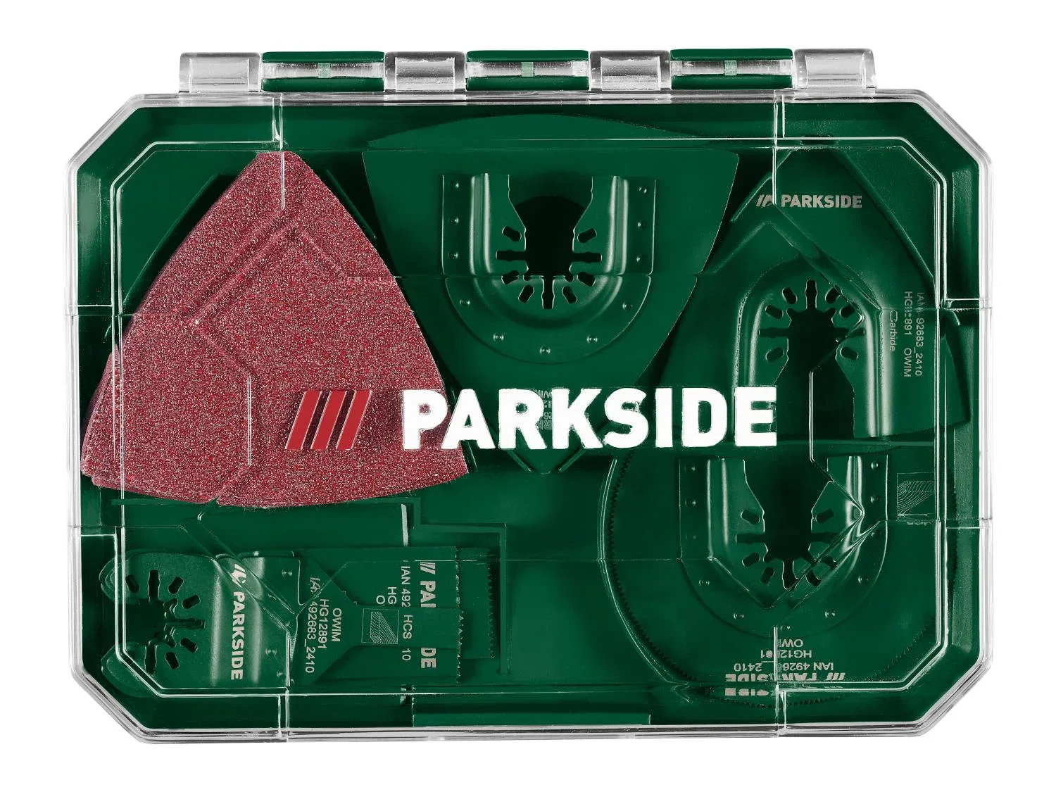 PARKSIDE Accessoires pour outil multifonction, 24 pices