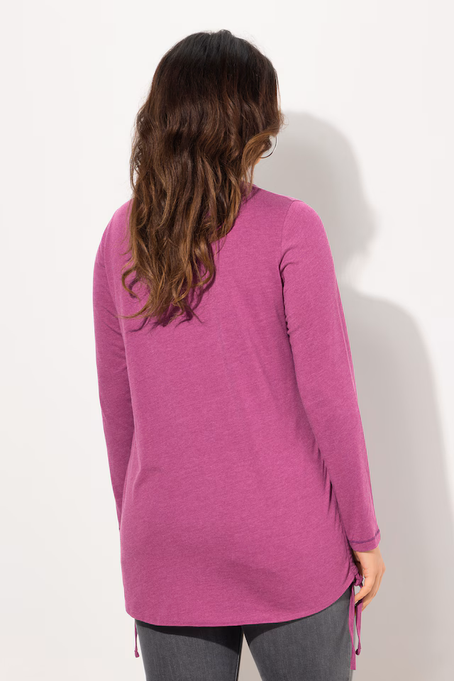 Tie Hem Long Sleeve Graphic Tee