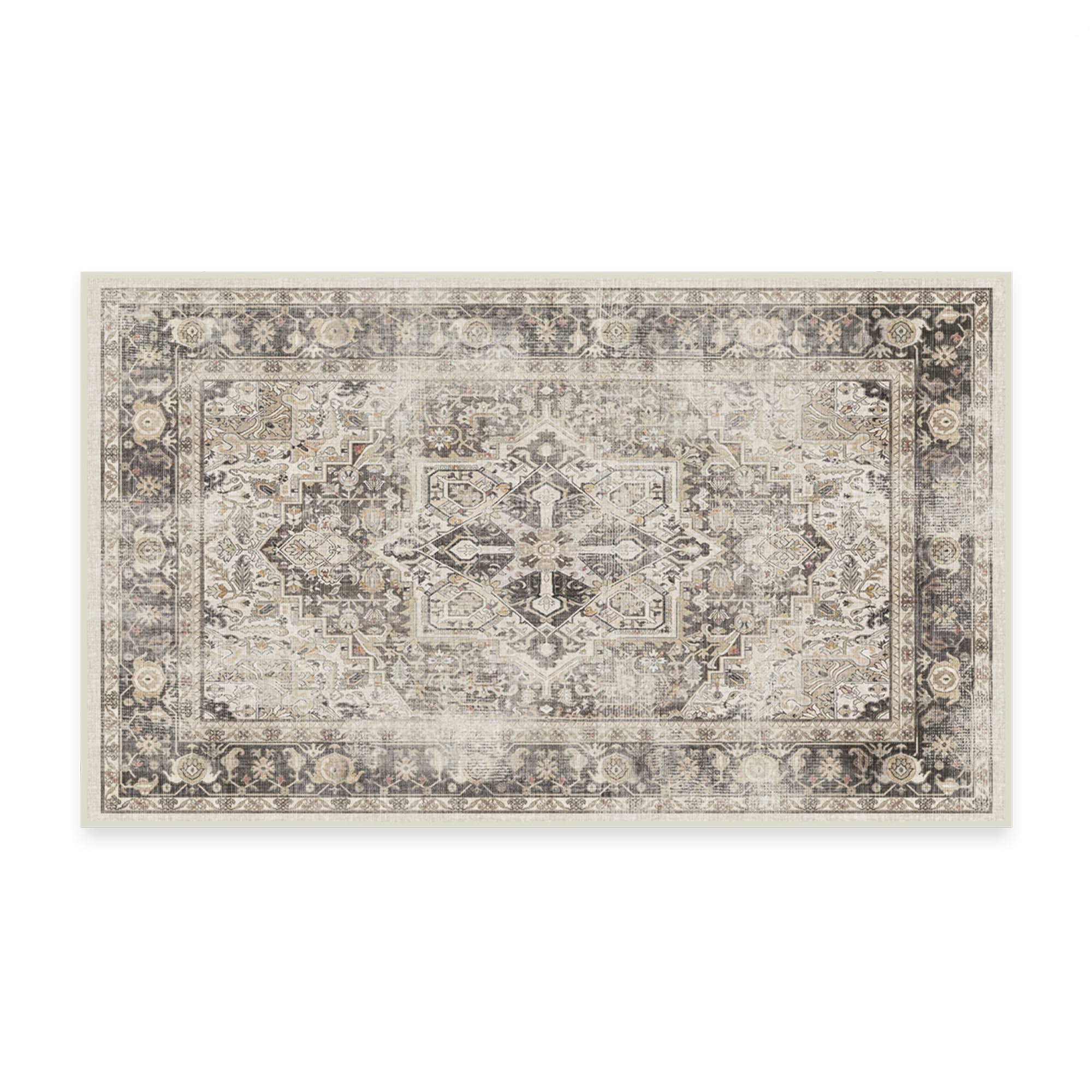 Ruggable Kamran Washable Vintage Persian Area Rug - Hazel 3'x5' (Standard Pad)