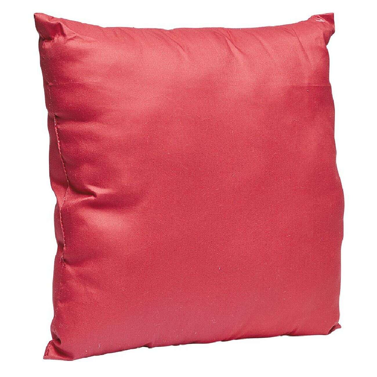 Coussin carré en polyester rouge