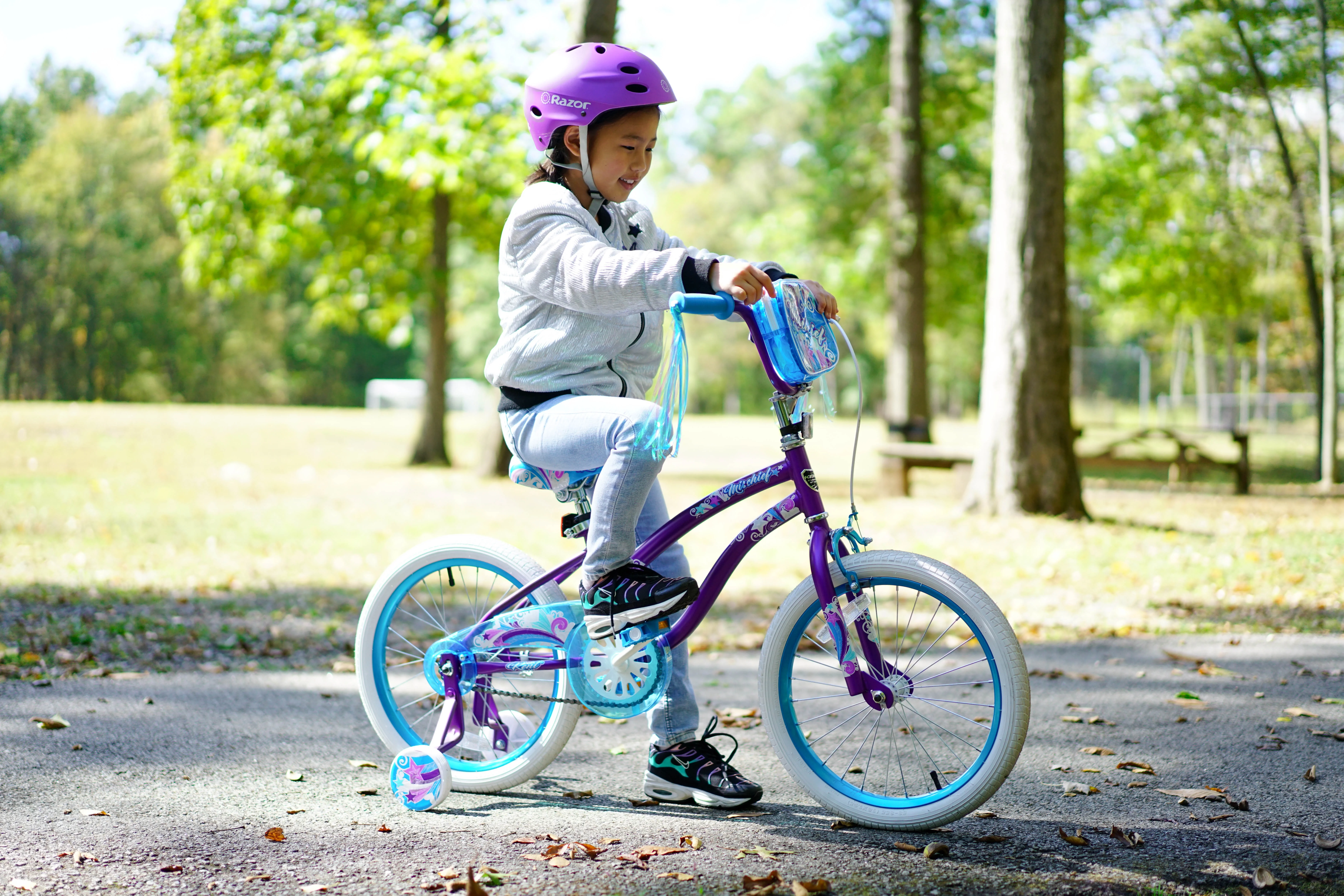 18" Girls', Mischief Bike, Purple - Image 4
