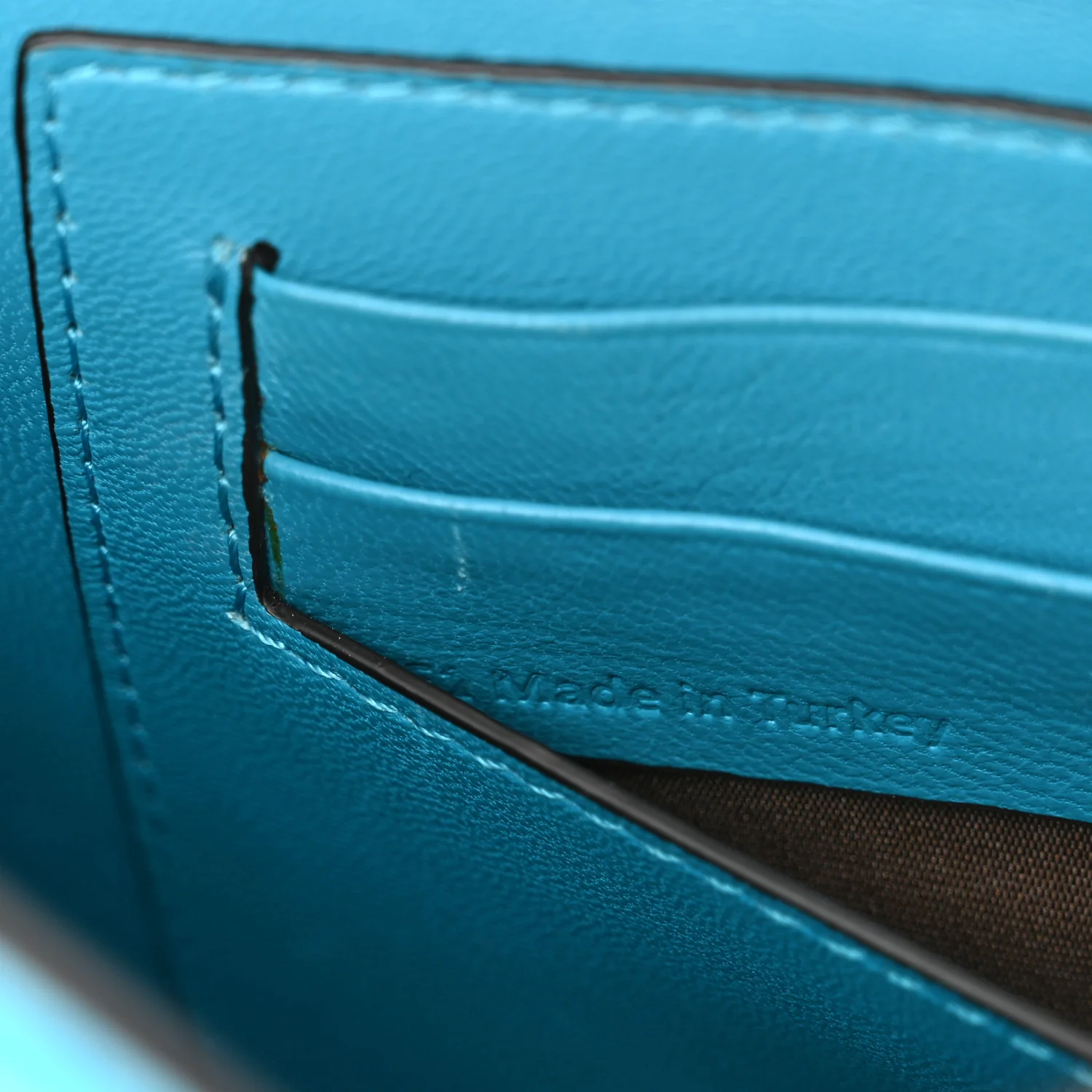 Deep Calfskin Crocodile Embossed Small Darley Azure