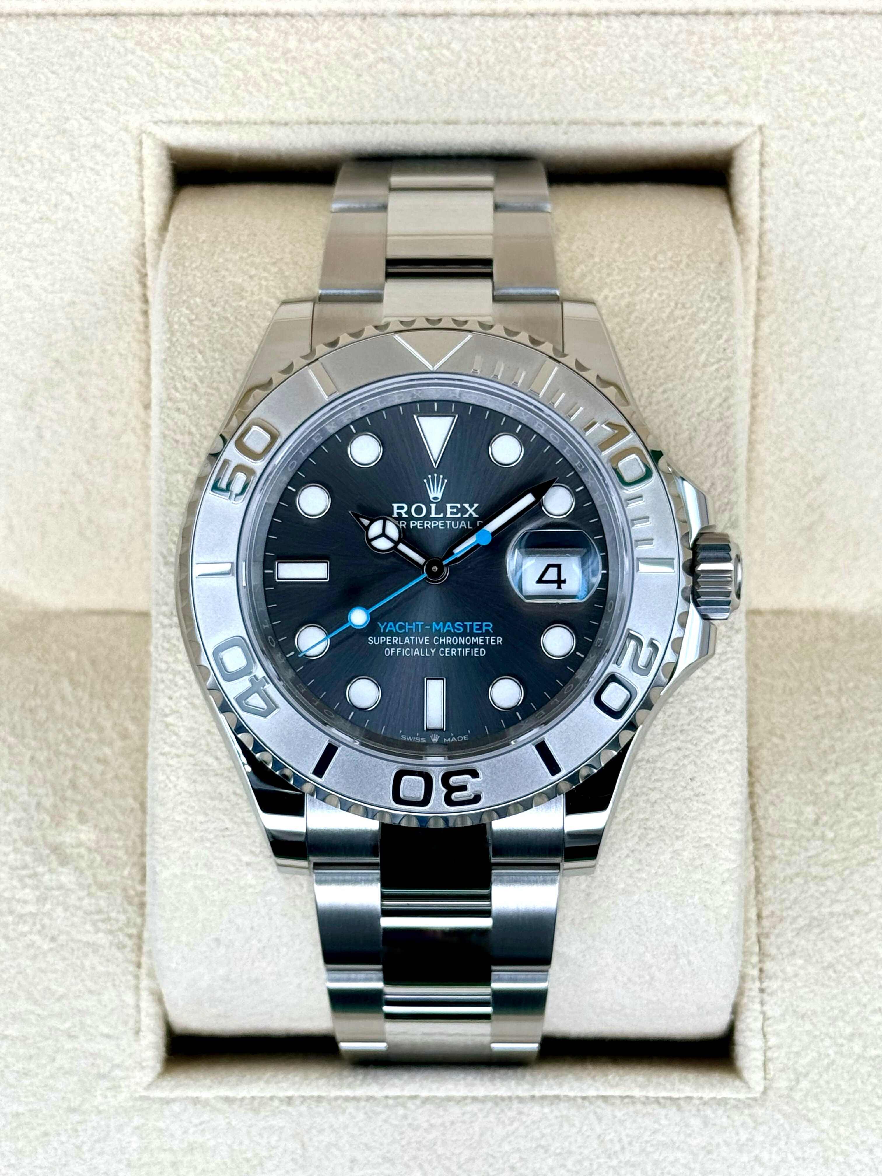 NEW 2024 ロレックス ヨットマスター 40mm 126622 ステンレススティール ロジウム文字盤Rolex